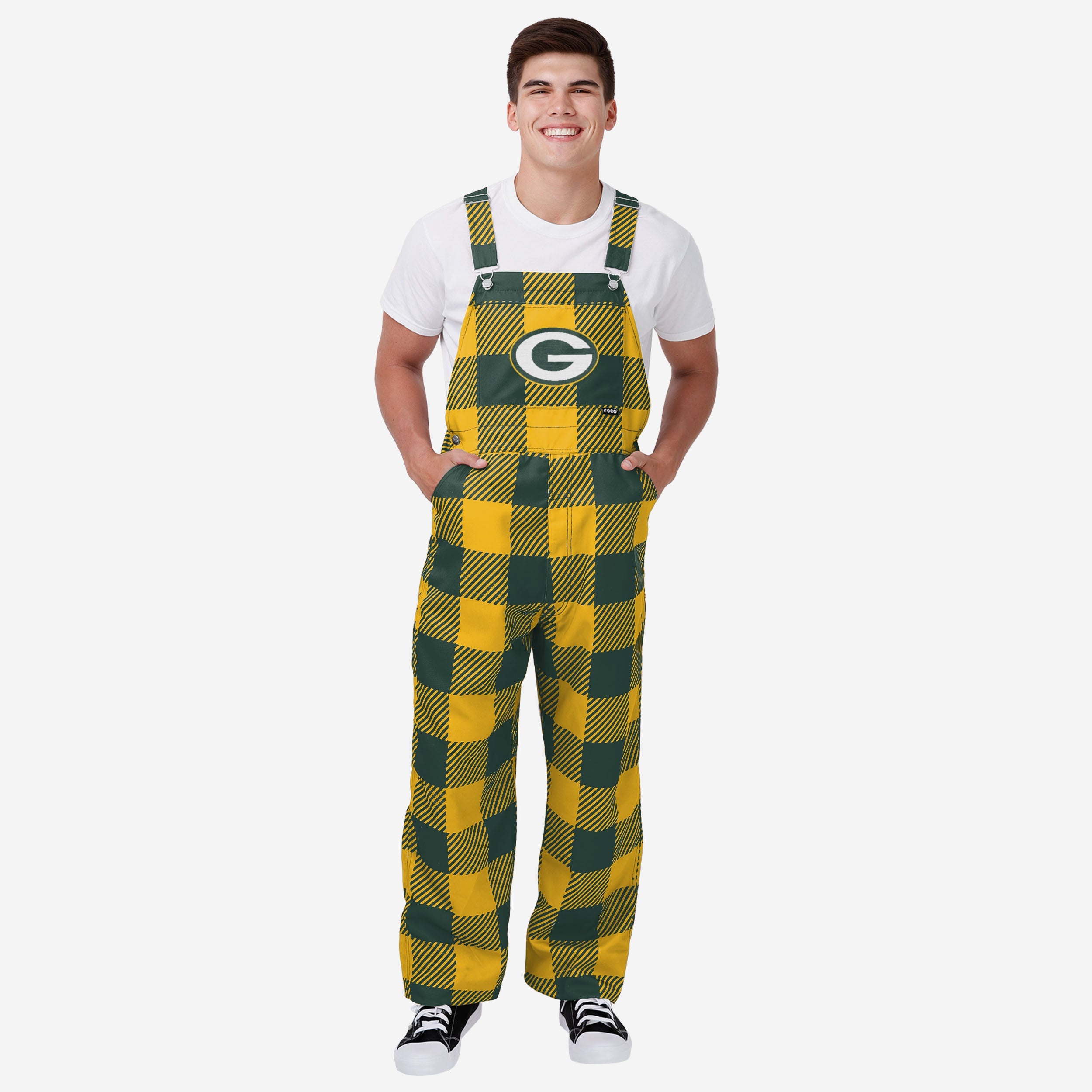 Green Bay Packers Salopette à carreaux pour hommes