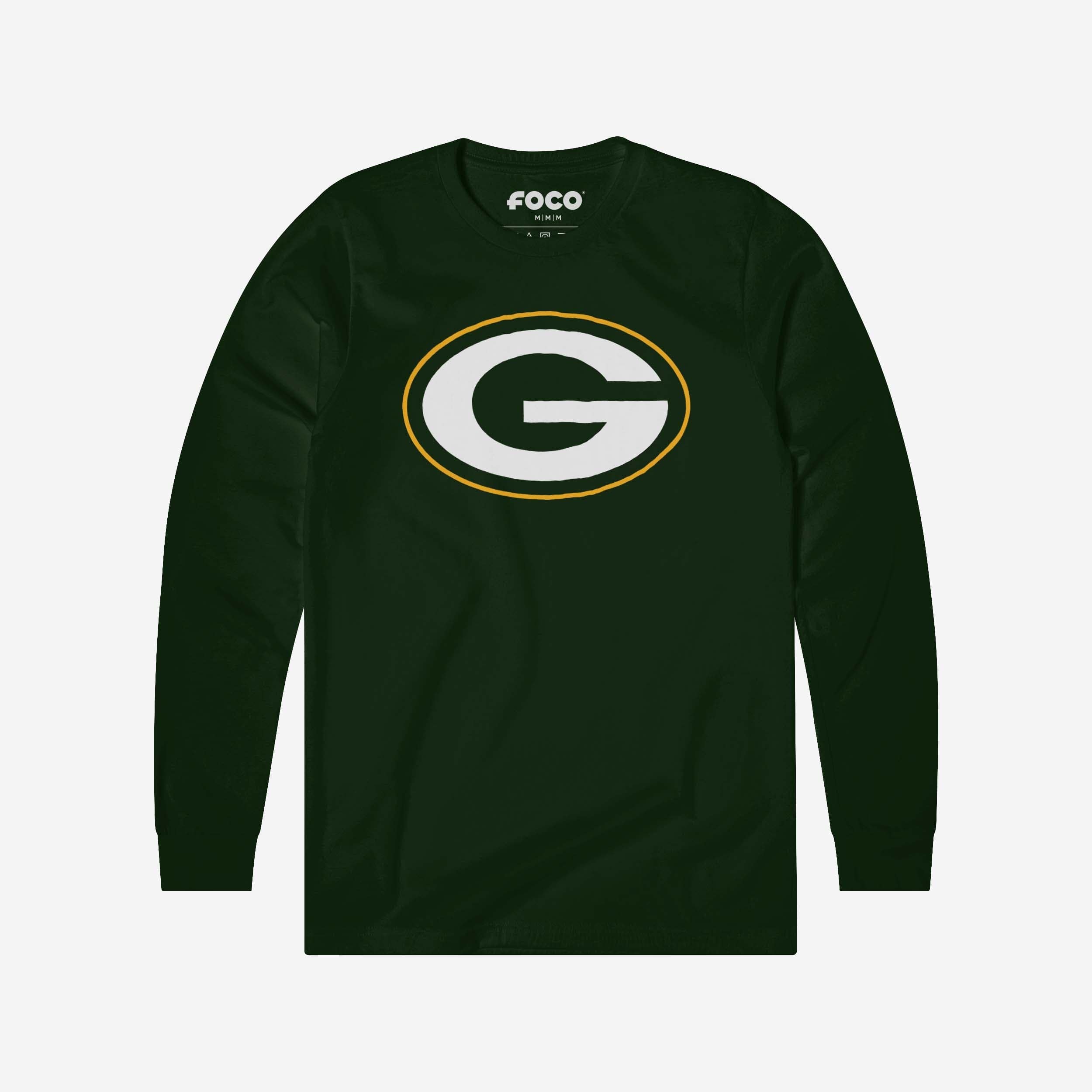 Green Bay Packers T-shirt à manches longues avec logo principal