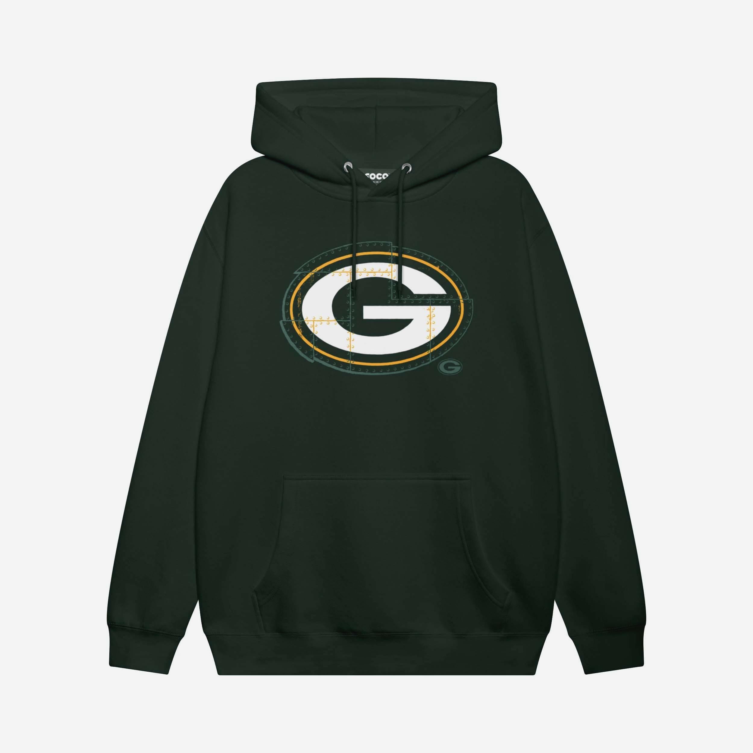 Green Bay Packers Sweat à capuche avec logo rivet