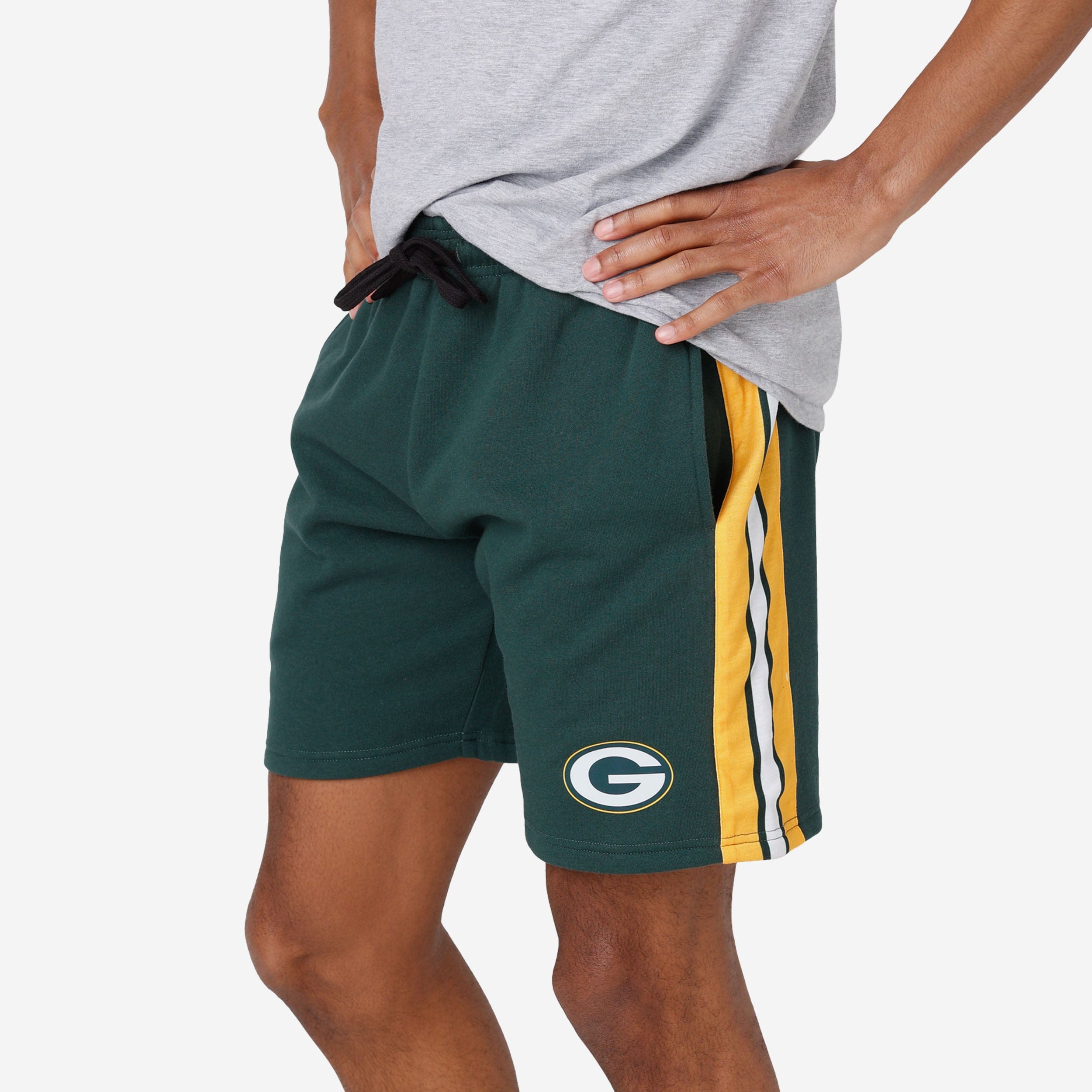 Green Bay Packers Short en polaire à rayures latérales