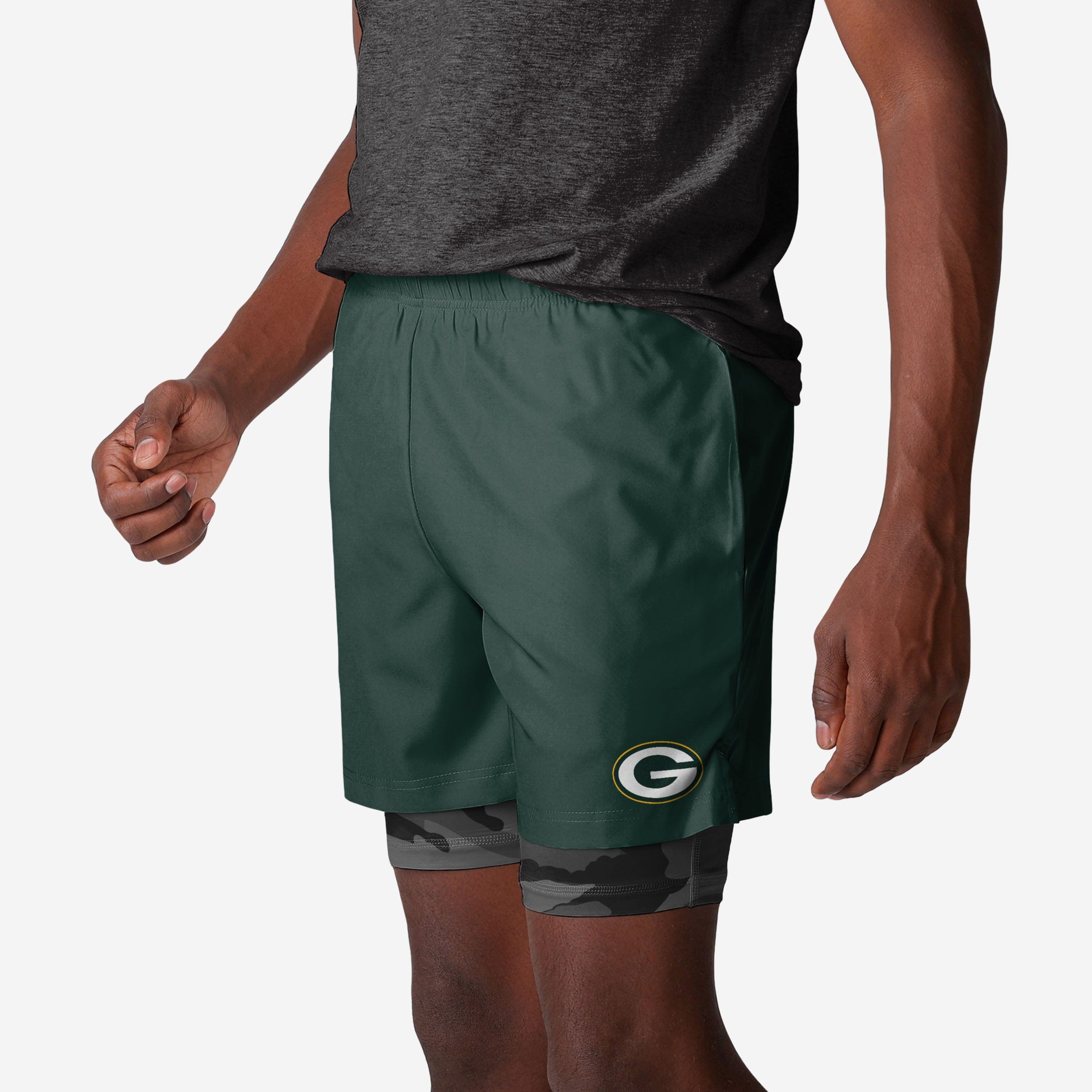Green Bay Packers Team Color Camo Liner Short