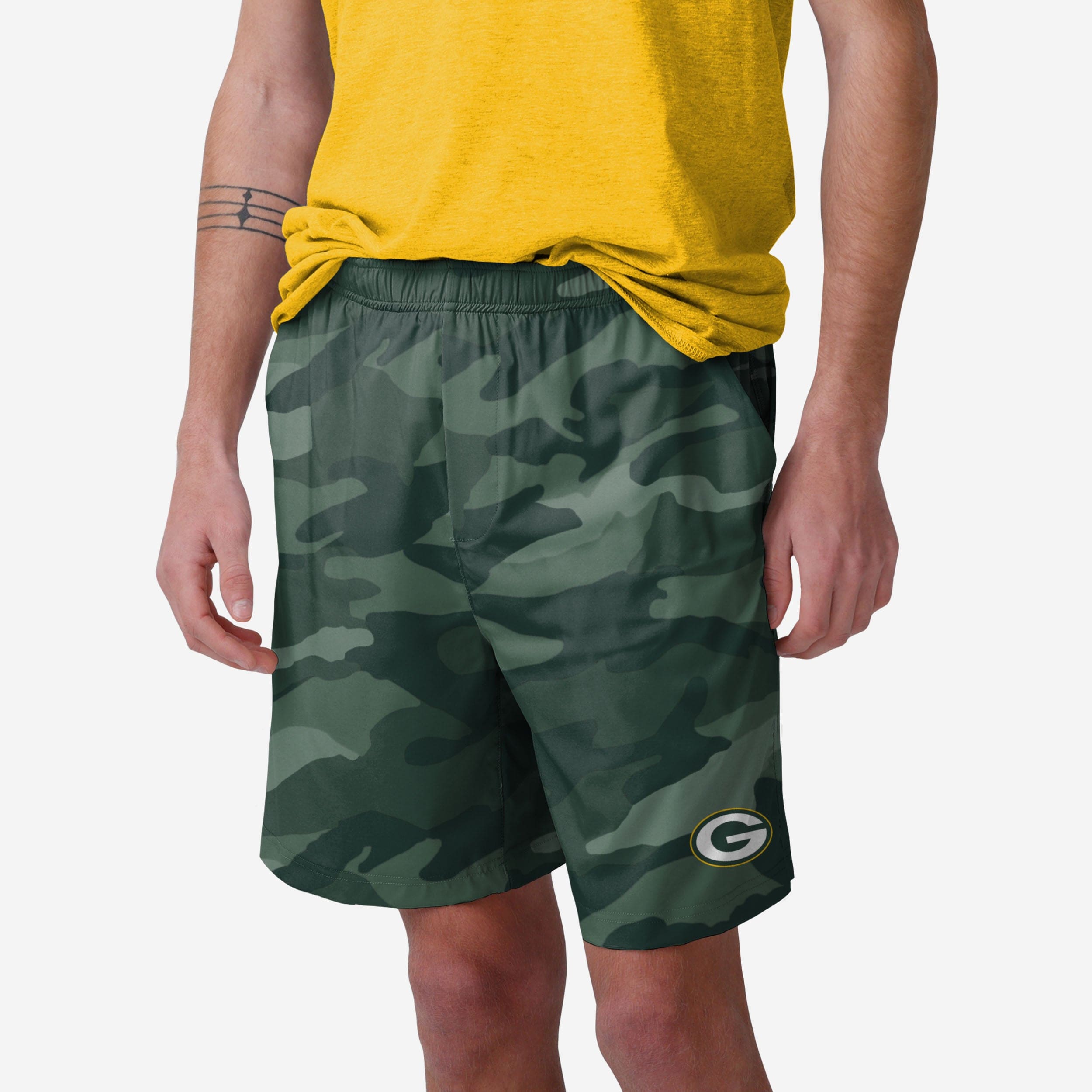 Green Bay Packers Short tissé camouflage ton sur ton