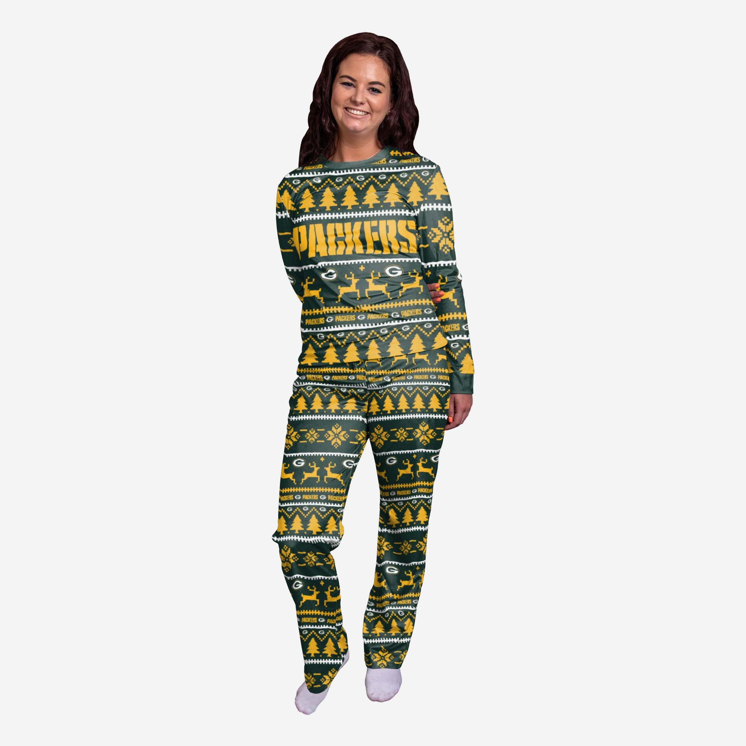 Green Bay Packers Pyjama de vacances en famille pour femme