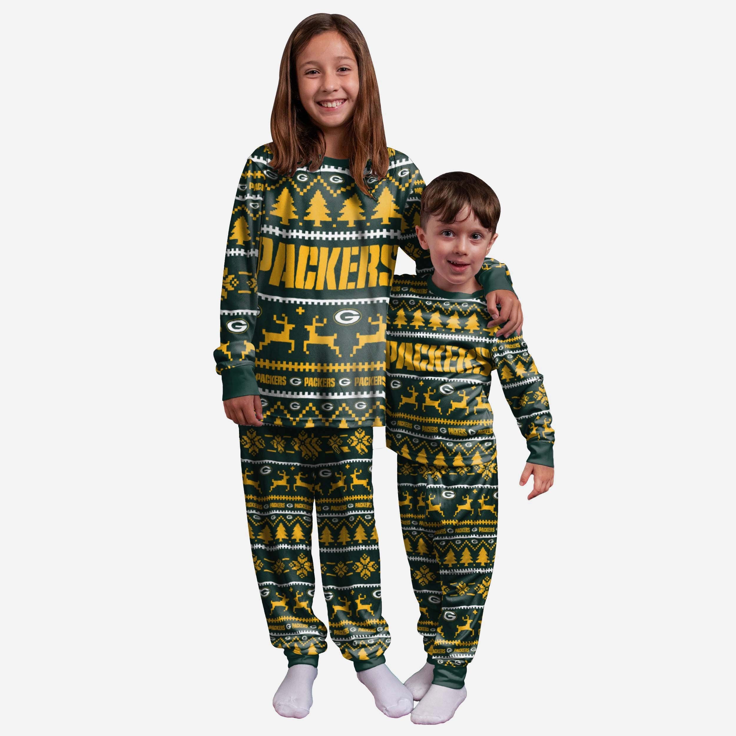 Green Bay Packers Pyjama de vacances en famille pour jeunes