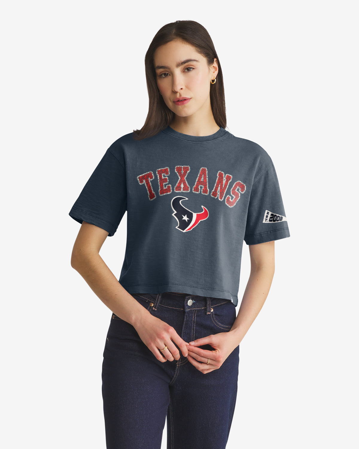 Houston Texans ELMORE BIEN PORTÉ '47 HEAVY SLUB TEE FEMME