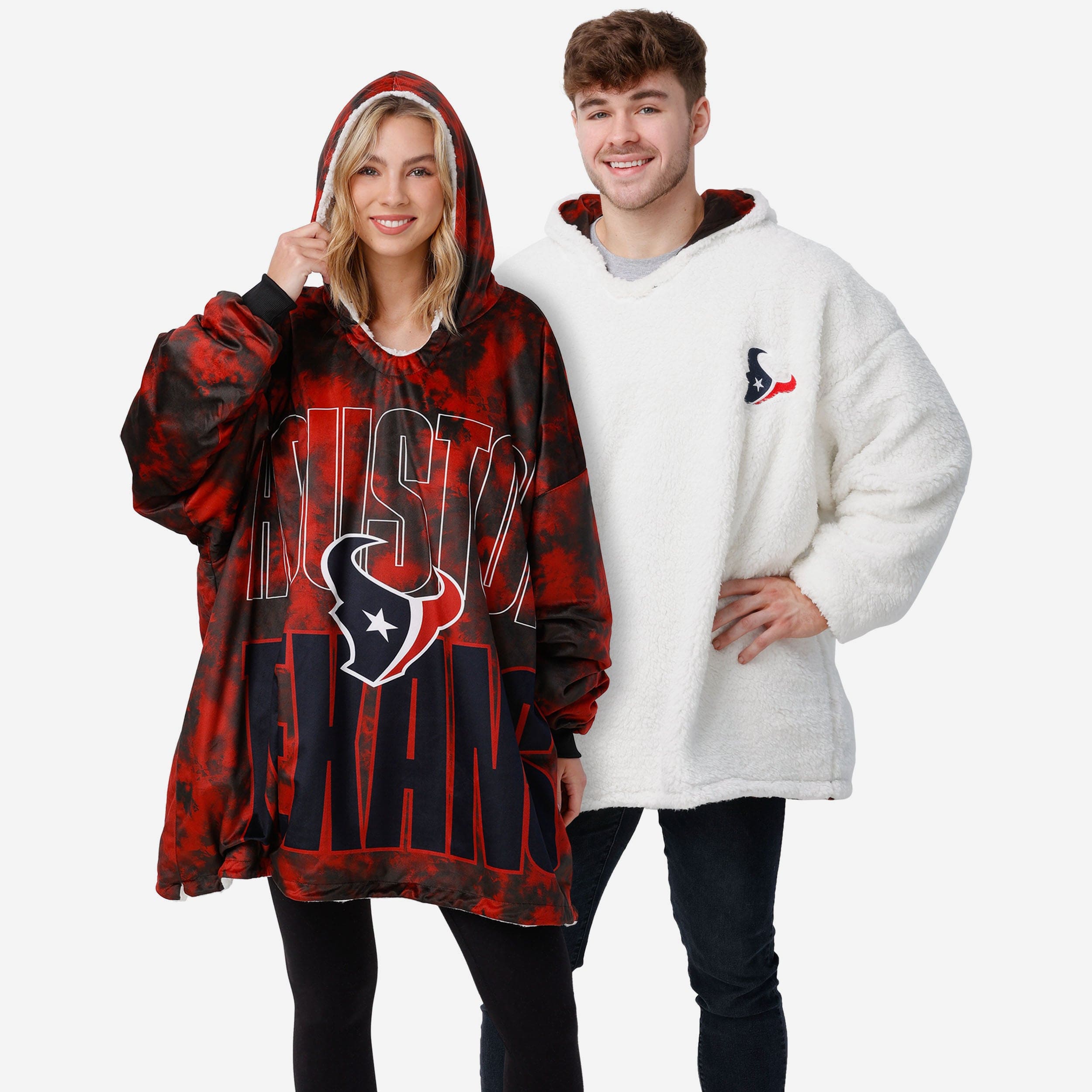 Houston Texans Sweat à capuche camouflage avec logo audacieux
