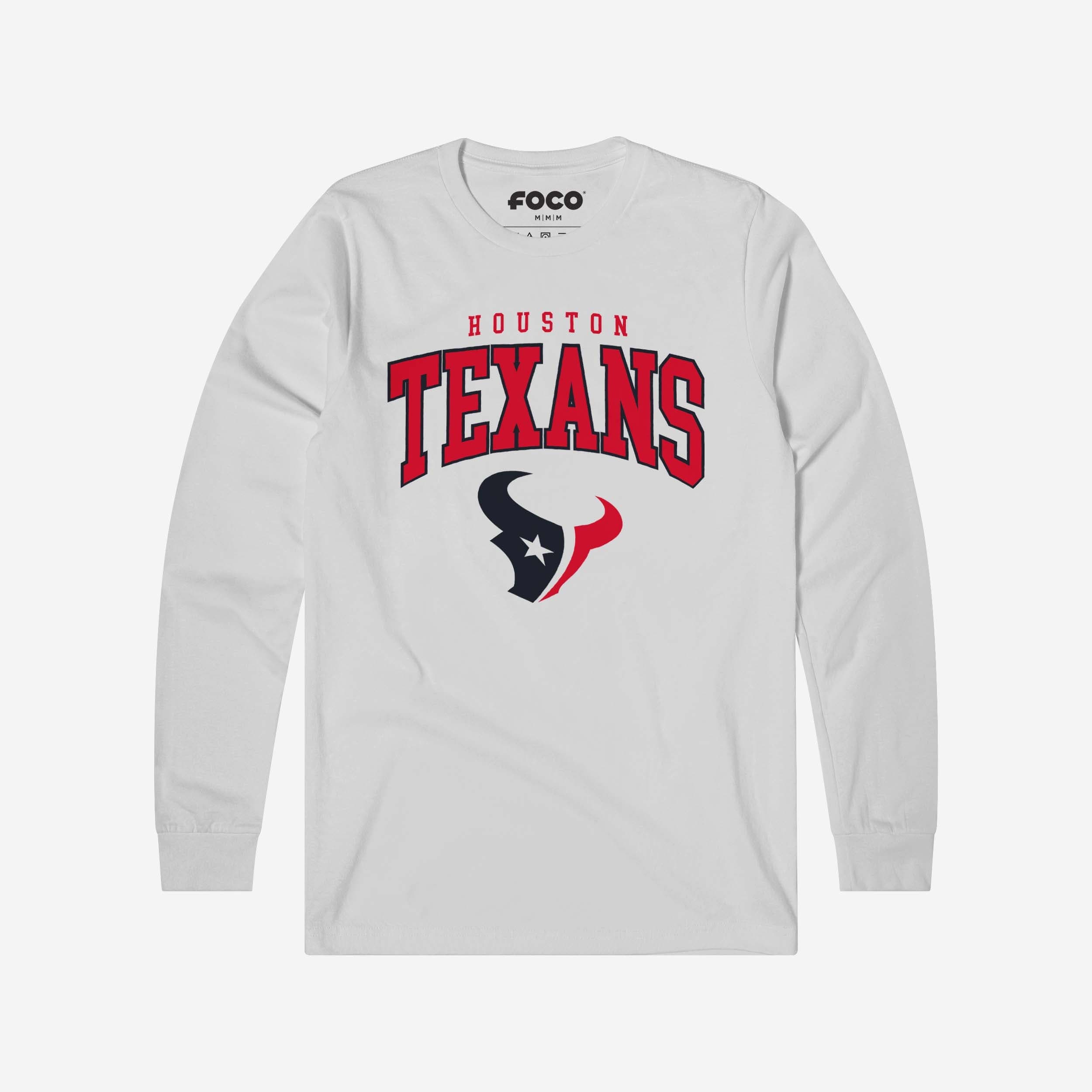Houston Texans T-shirt à manches longues avec logo classique