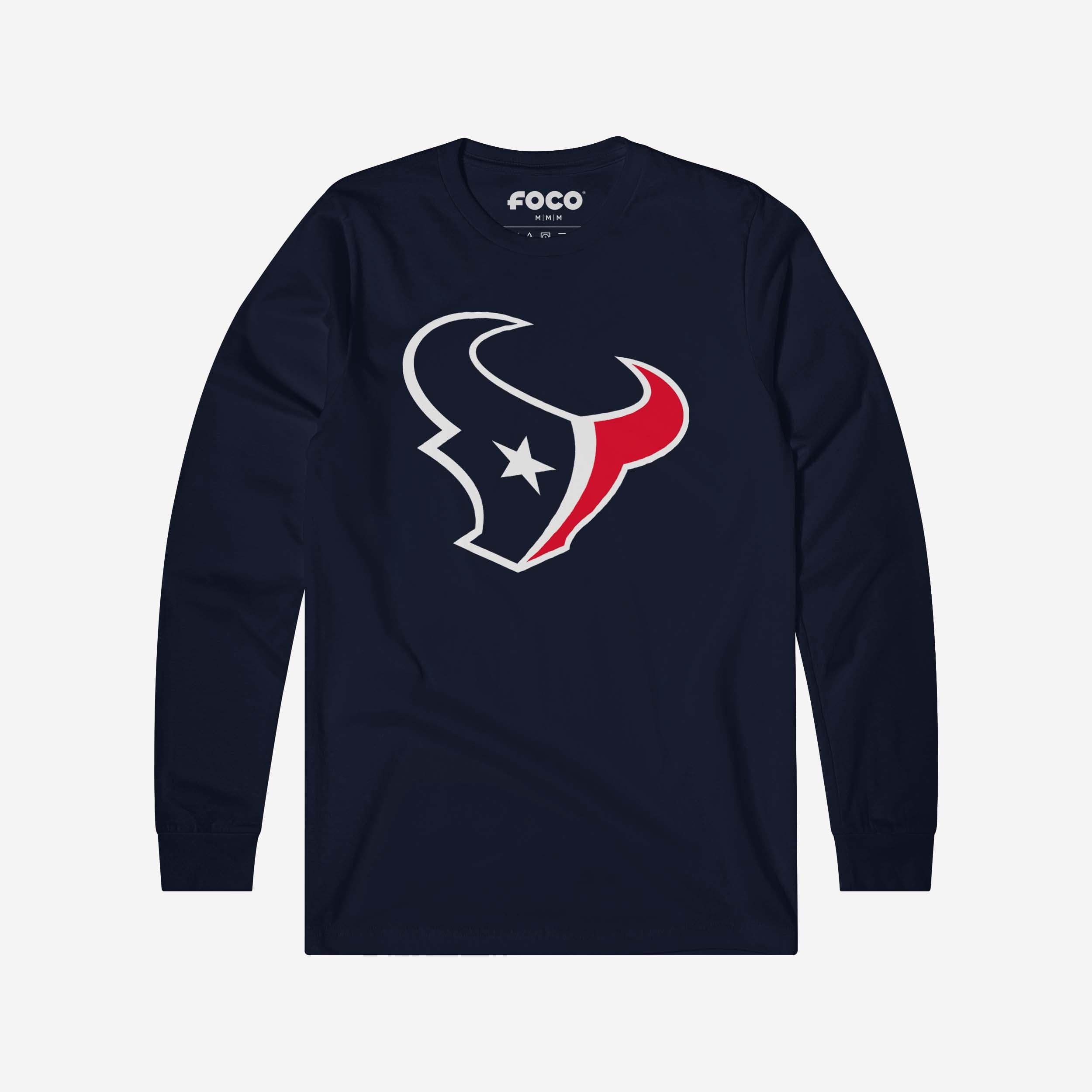 Houston Texans T-shirt à manches longues avec logo principal