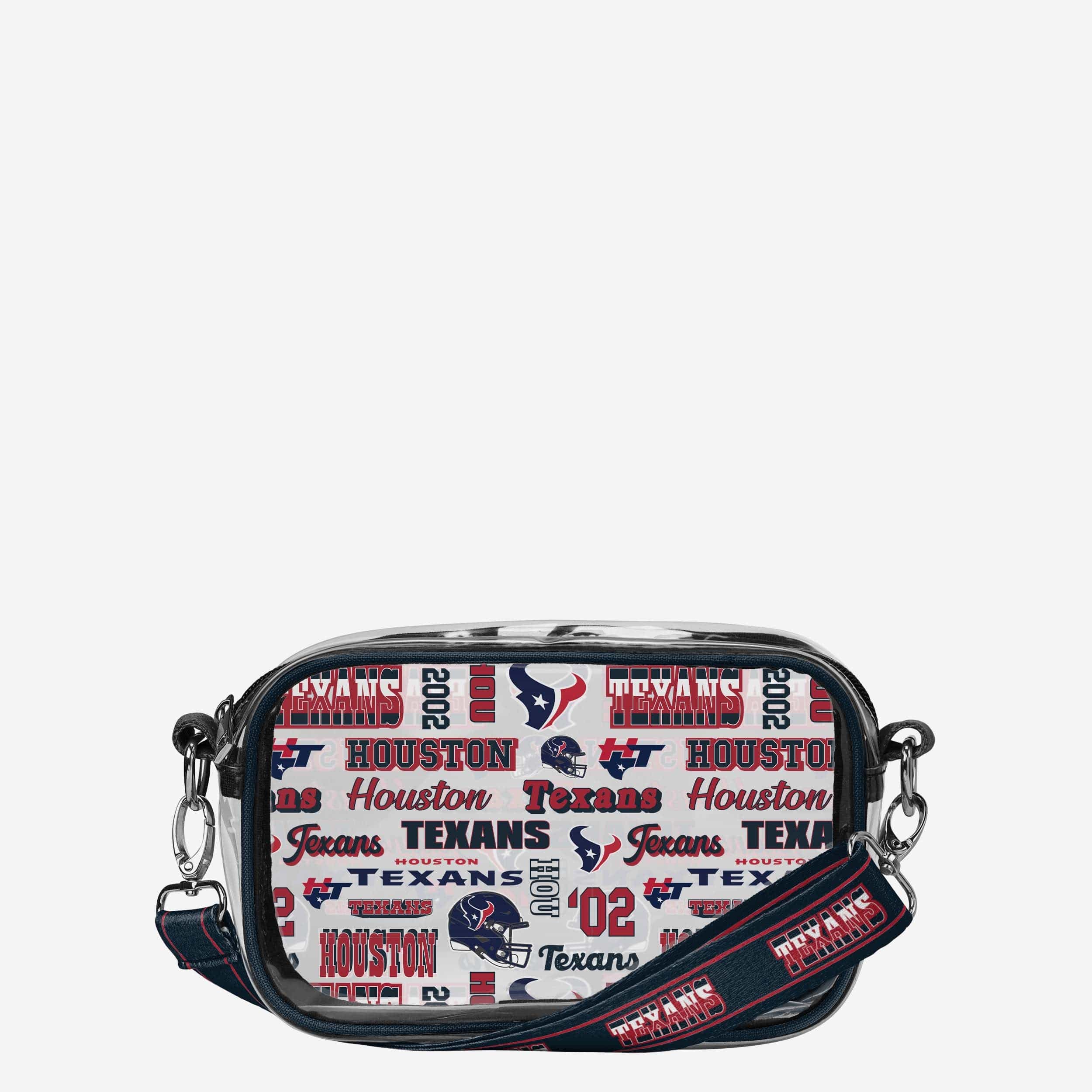 Houston Texans Répéter Sac à bandoulière transparent à imprimé rétro