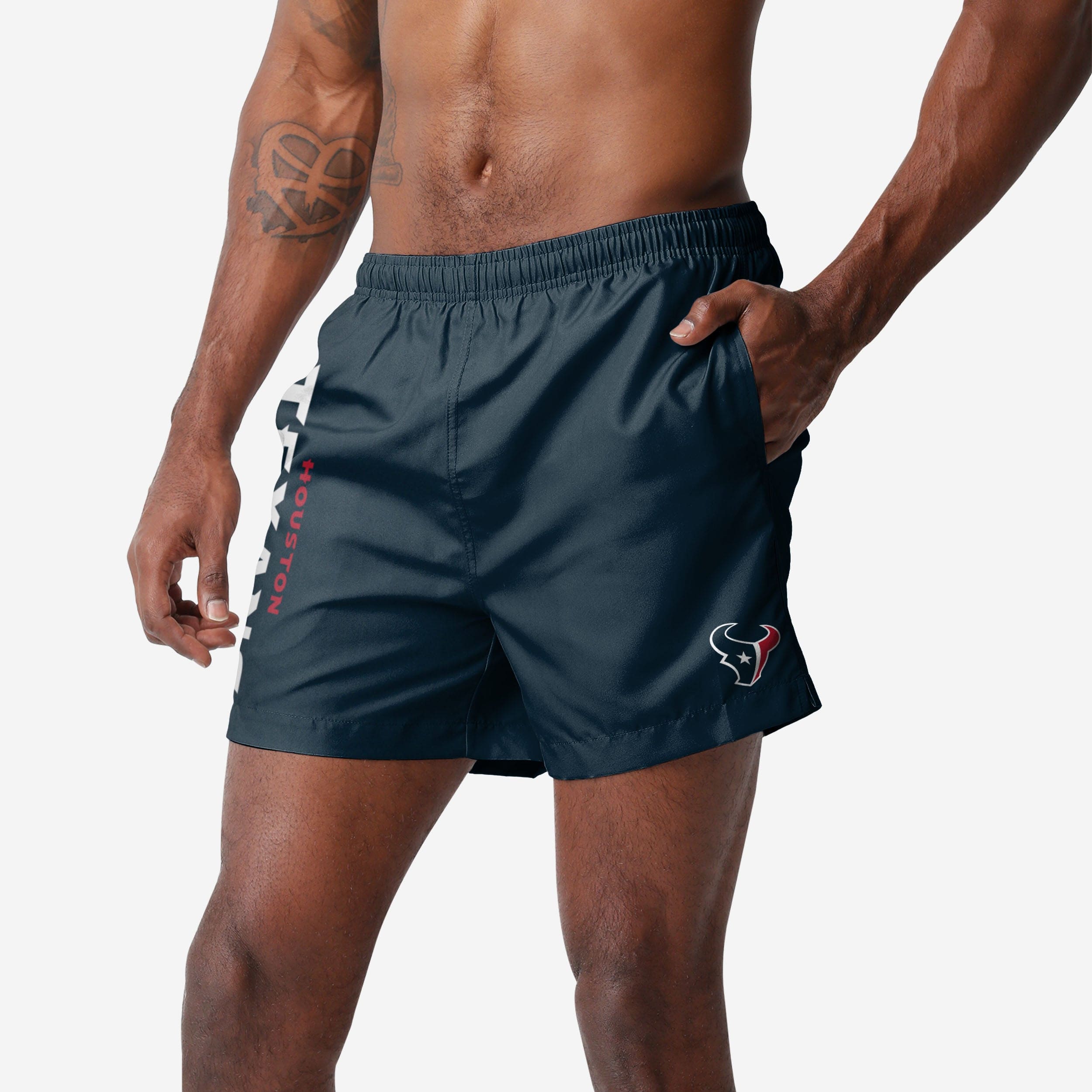 Houston Texans Maillot de bain uni Wordmark 5,5"