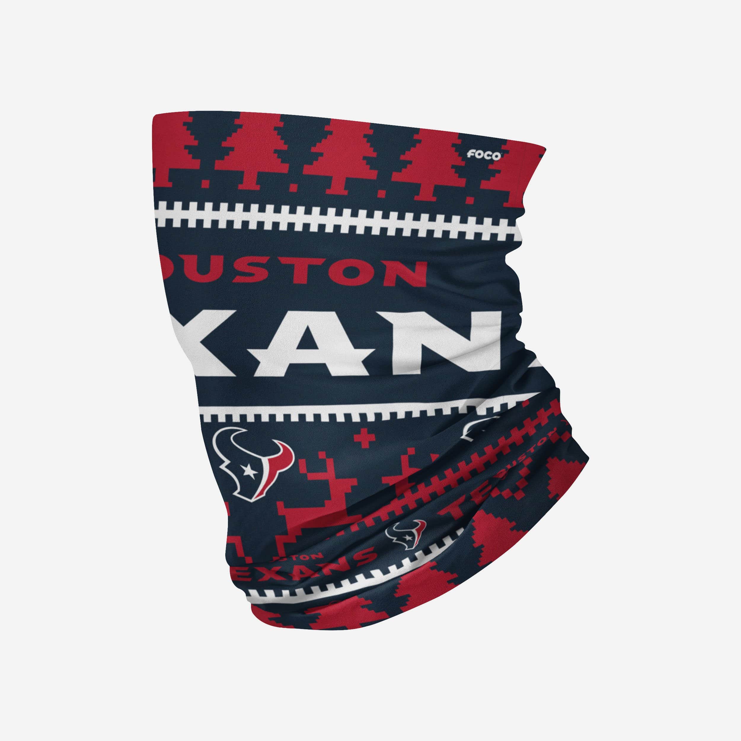 Houston Texans Écharpe guêtre de vacances avec mot-symbole
