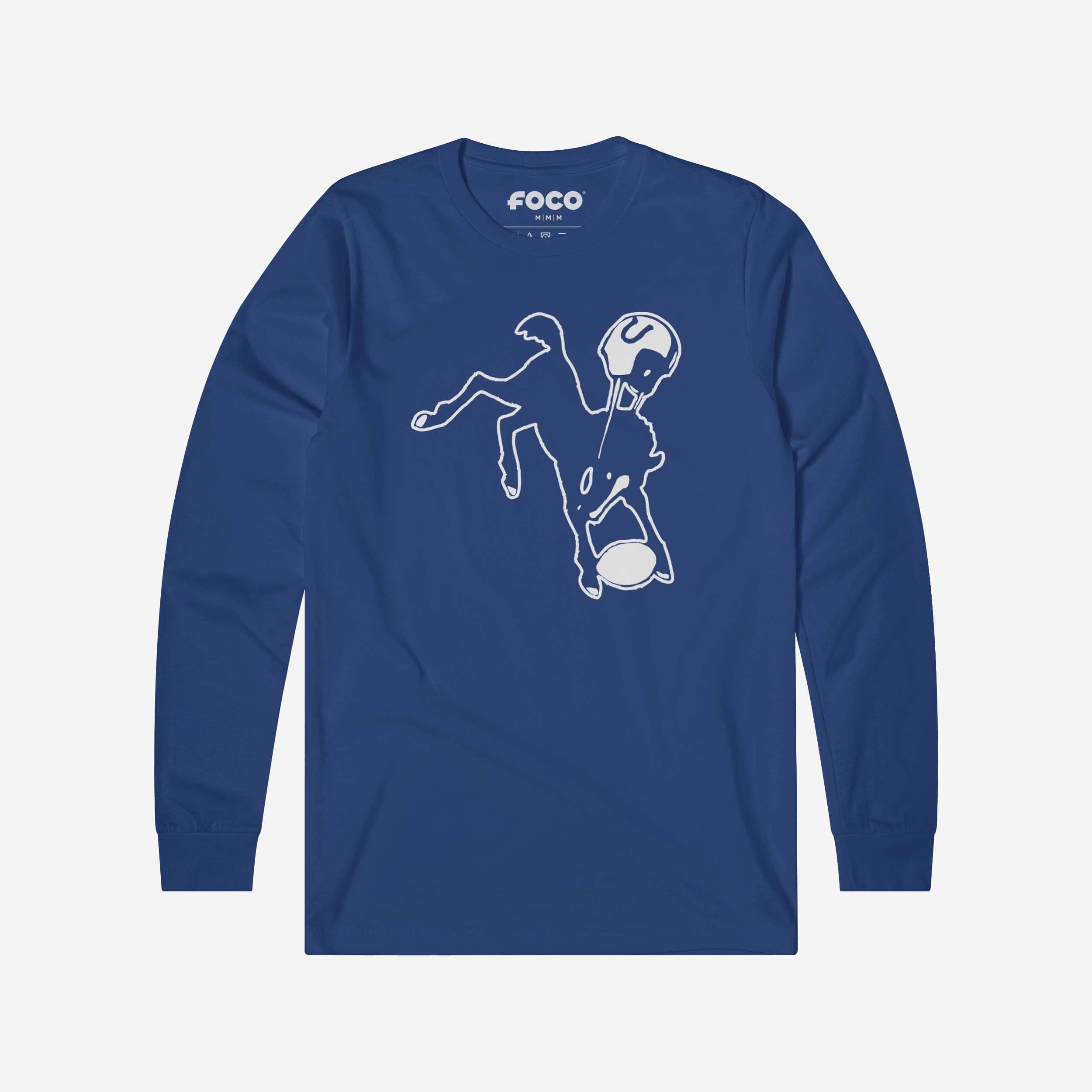 Indianapolis Colts 1961 T-shirt à manches longues avec logo rétro