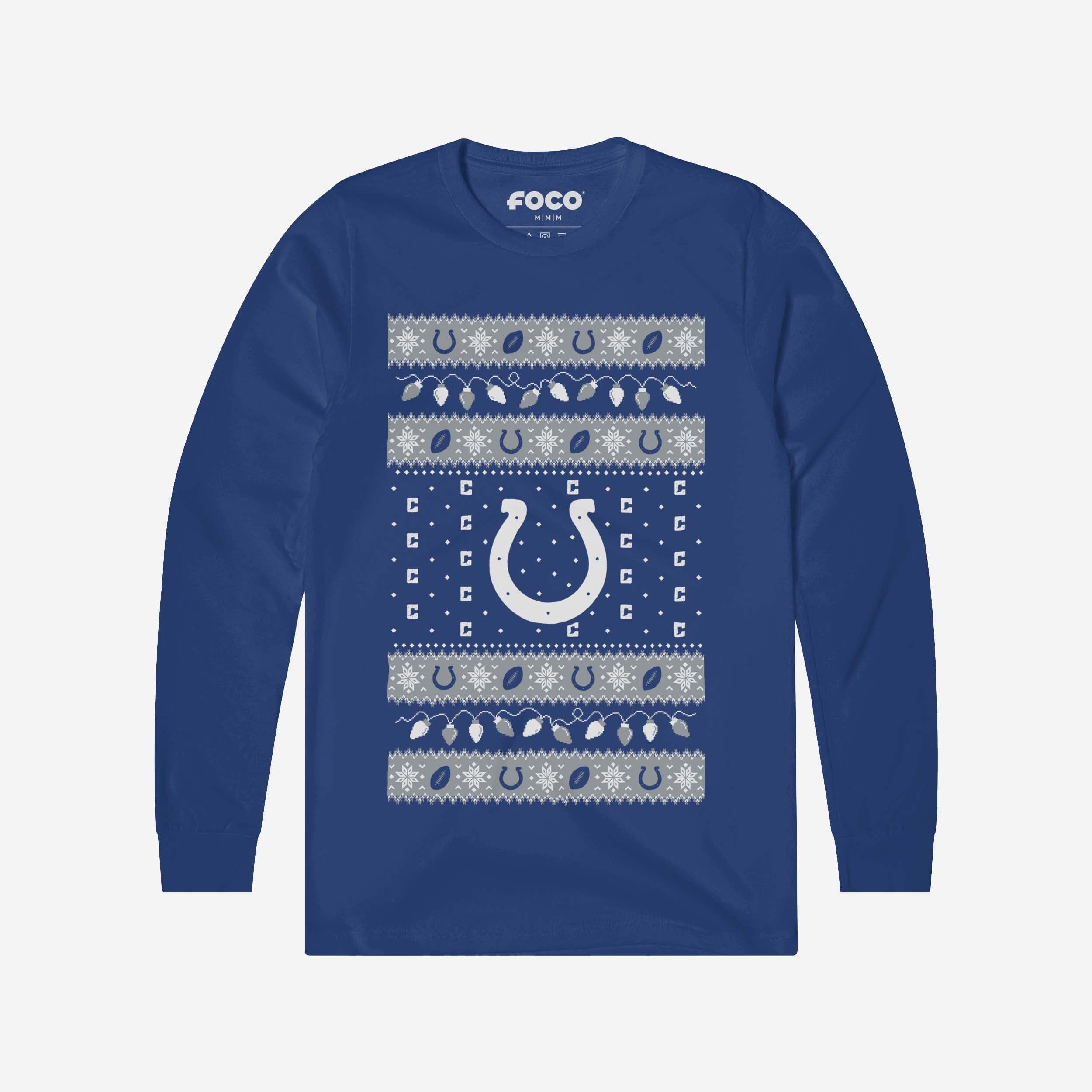 Indianapolis Colts Pull à manches longues Holiday Lights