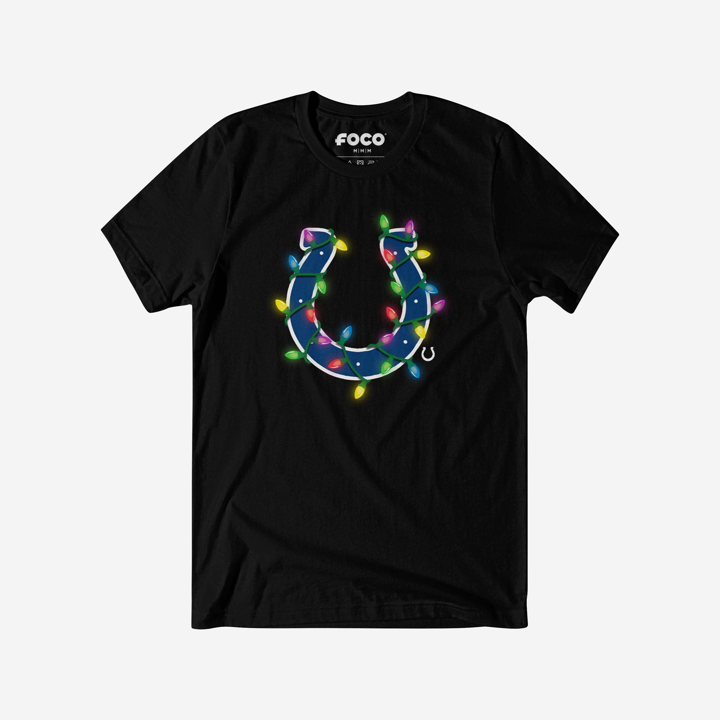 Indianapolis Colts T-shirt avec logo principal Holiday Lights