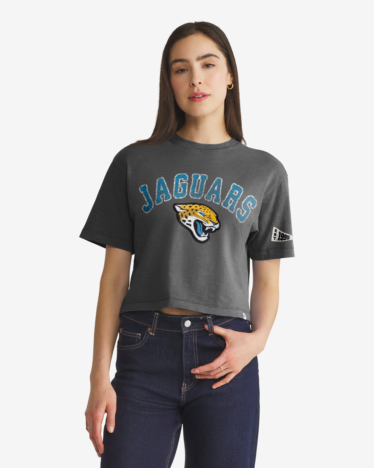 Jacksonville Jaguars ELMORE BIEN PORTÉ '47 HEAVY SLUB TEE FEMME