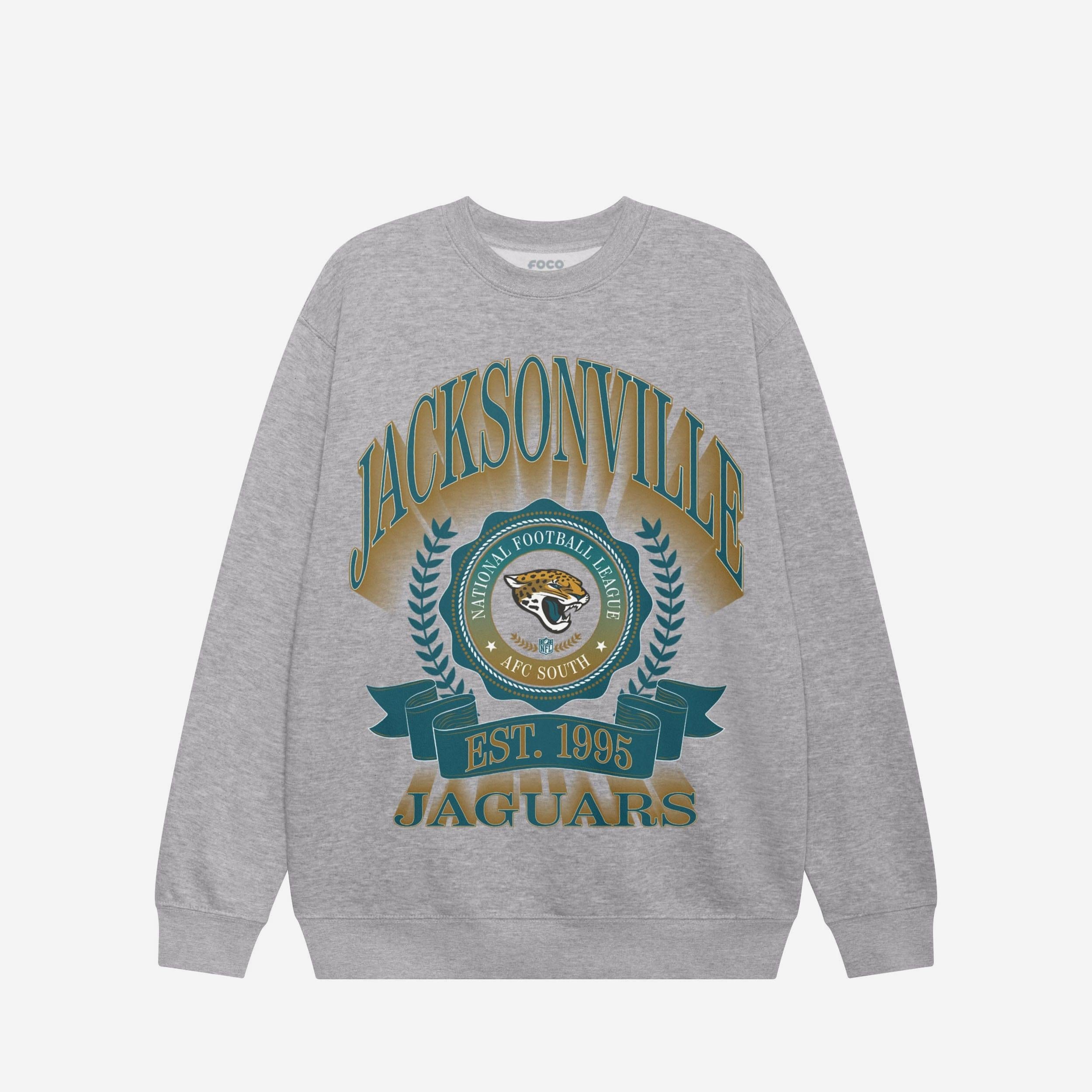 Jacksonville Jaguars Sweat-shirt à col rond avec écusson de bannière
