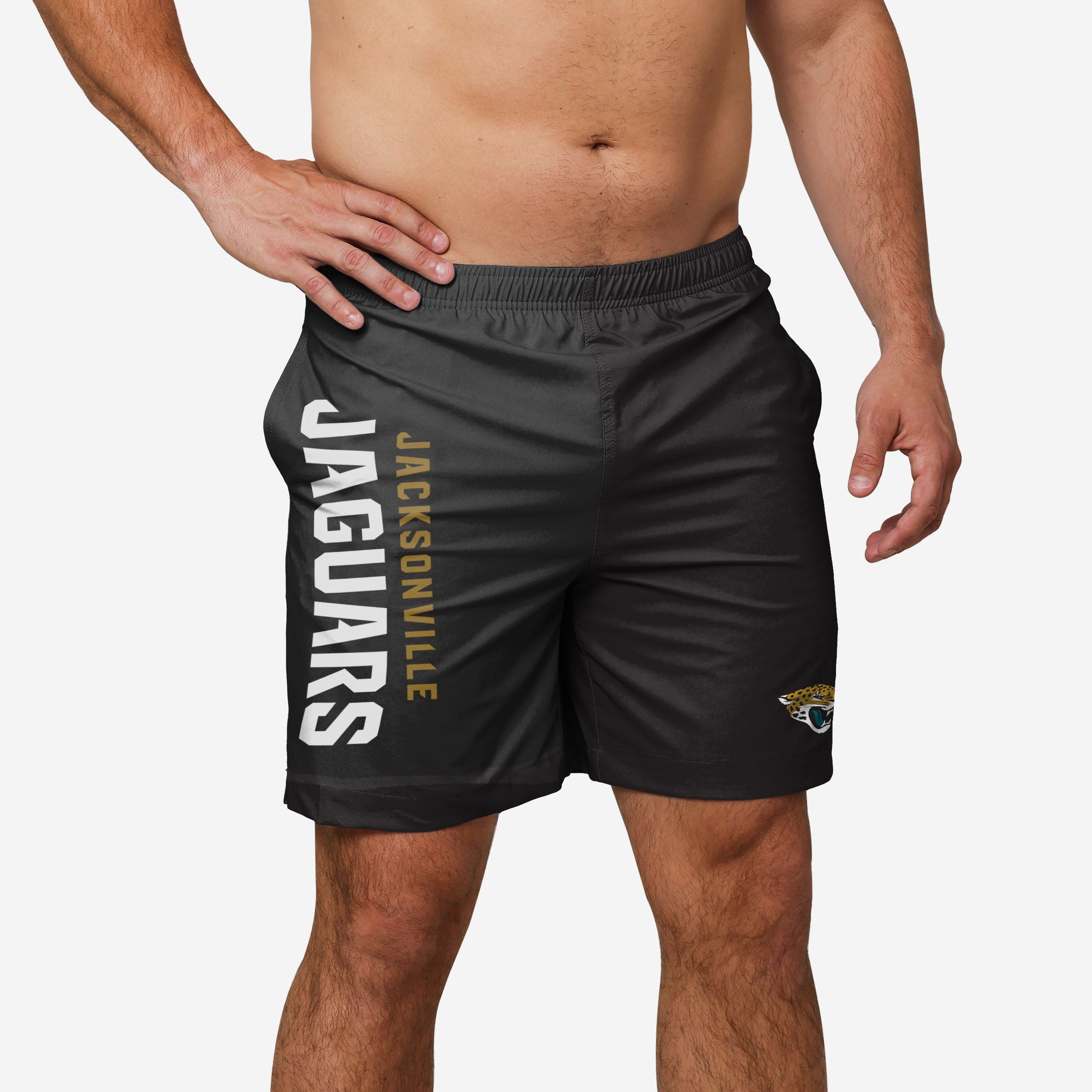 Jacksonville Jaguars Maillot de bain traditionnel avec mot-symbole solide