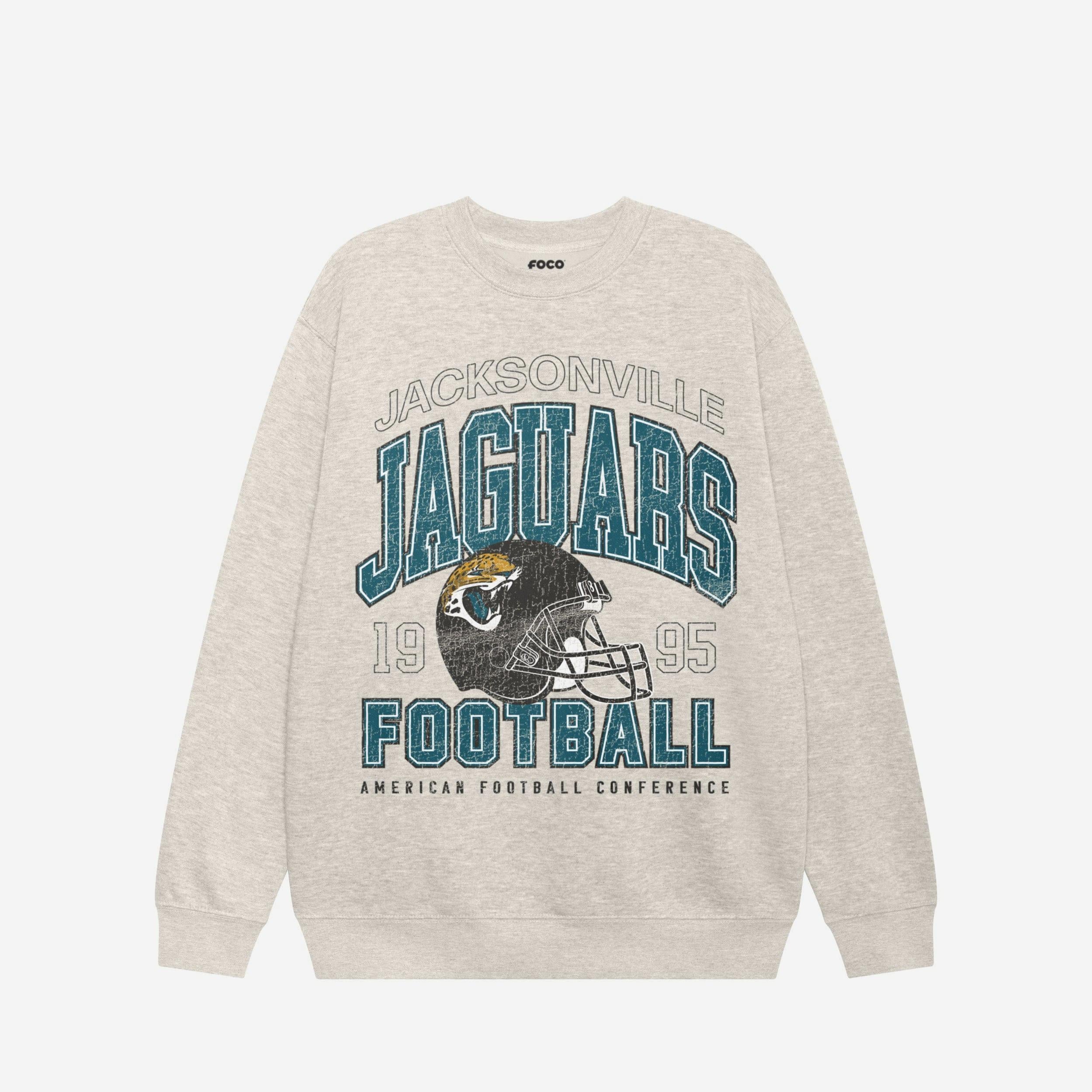 Sweat-shirt universitaire à col rond Jacksonville Jaguars