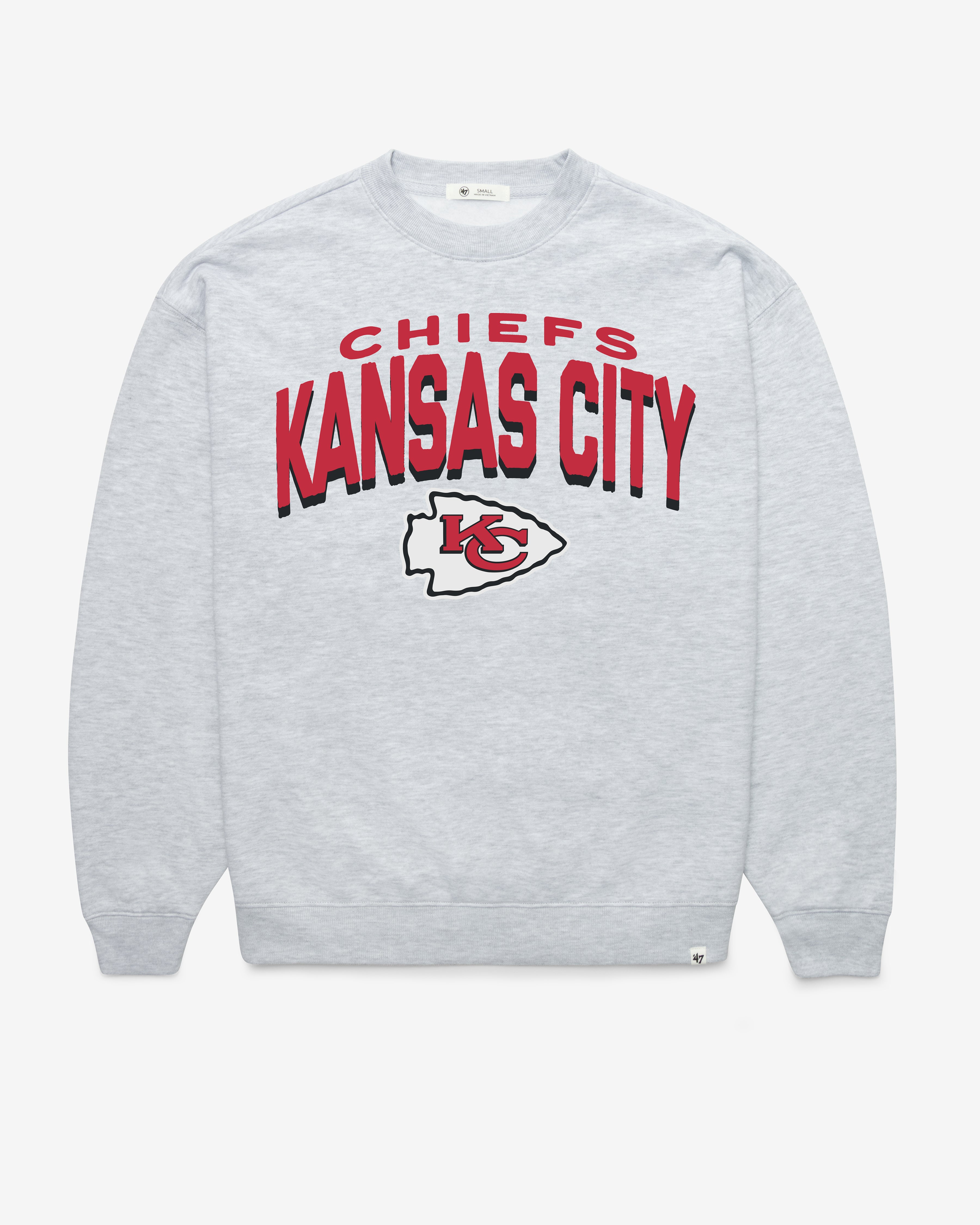 Kansas City Chiefs CAMPUS ARCH CLOUD '47 CREW SURDIMENSIONNÉ FEMME