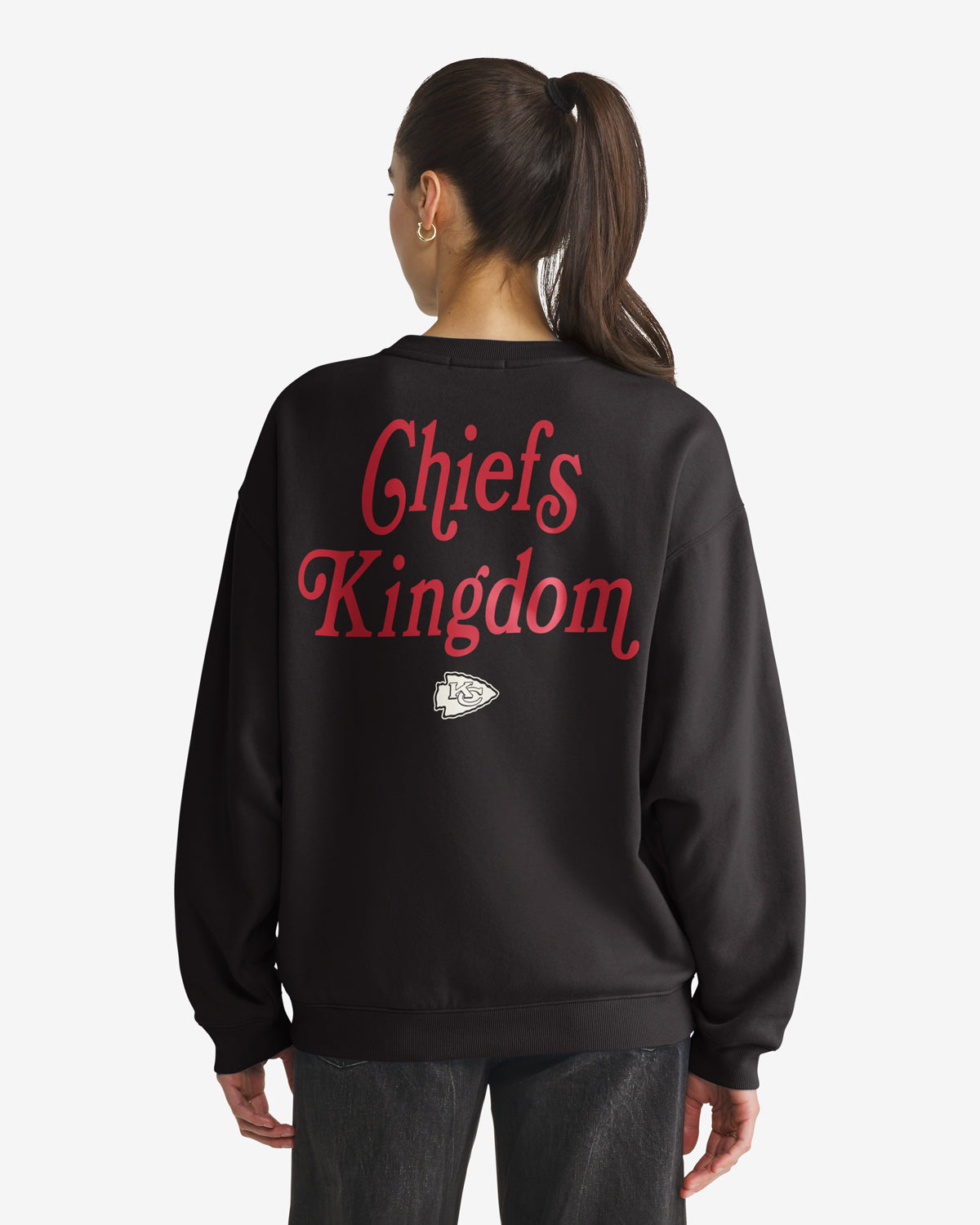 Kansas City Chiefs SHOUT IT OUT '47 OVERSIZED CREW FEMME