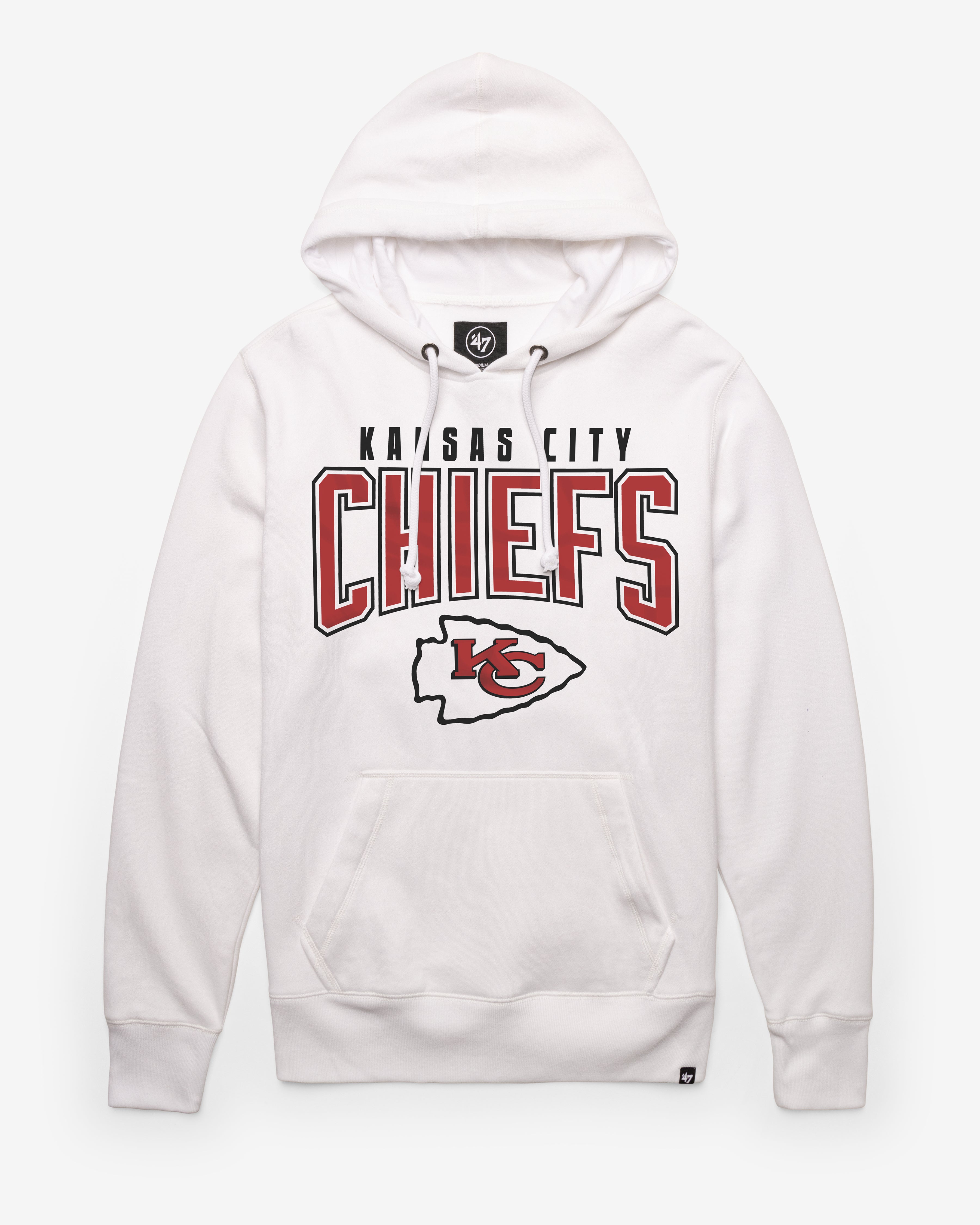 Kansas City Chiefs ÉLÉMENTS DE L'ÉQUIPE ARCH '47 HEADLINE HOOD