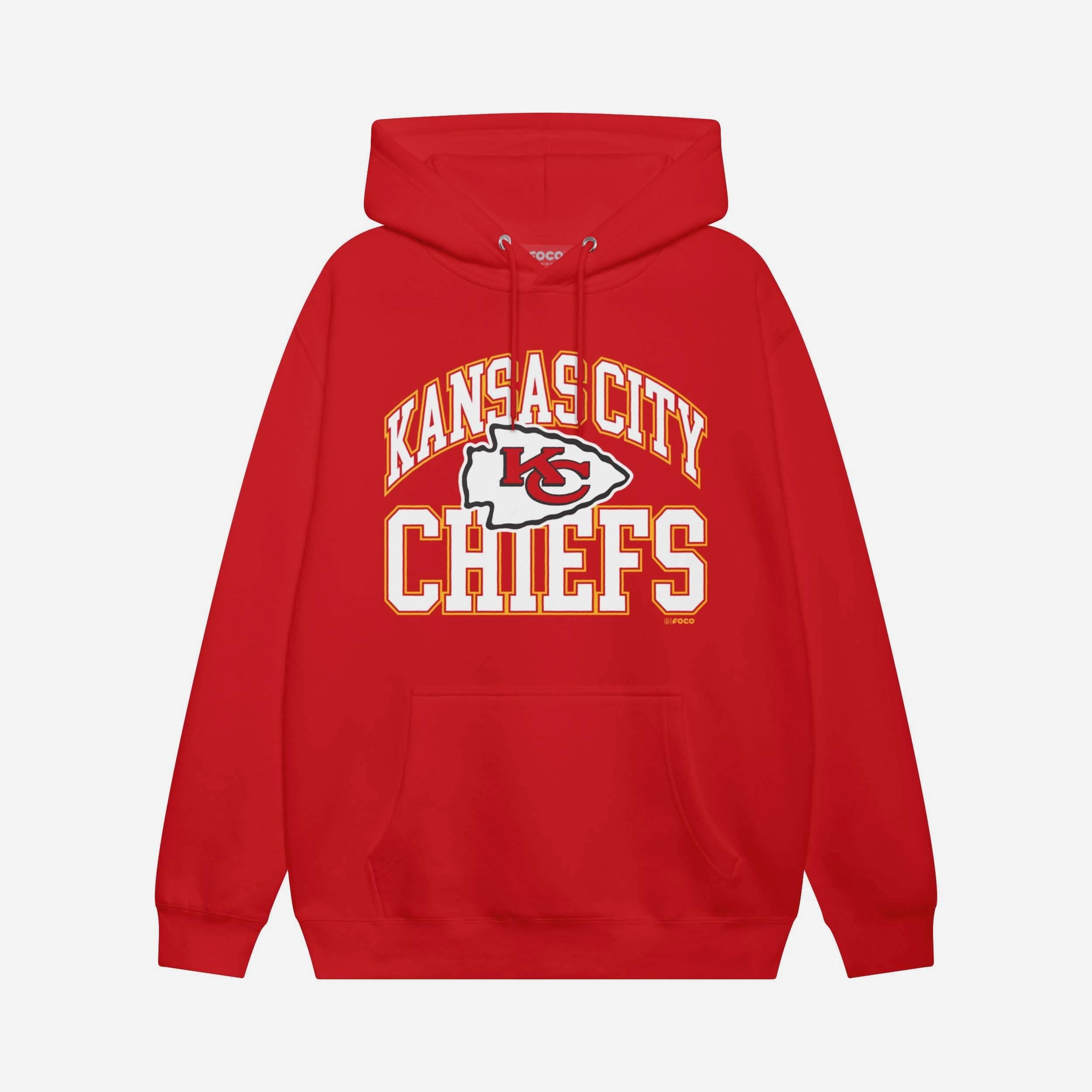 Kansas City Chiefs Sweat à capuche avec mot-symbole arqué