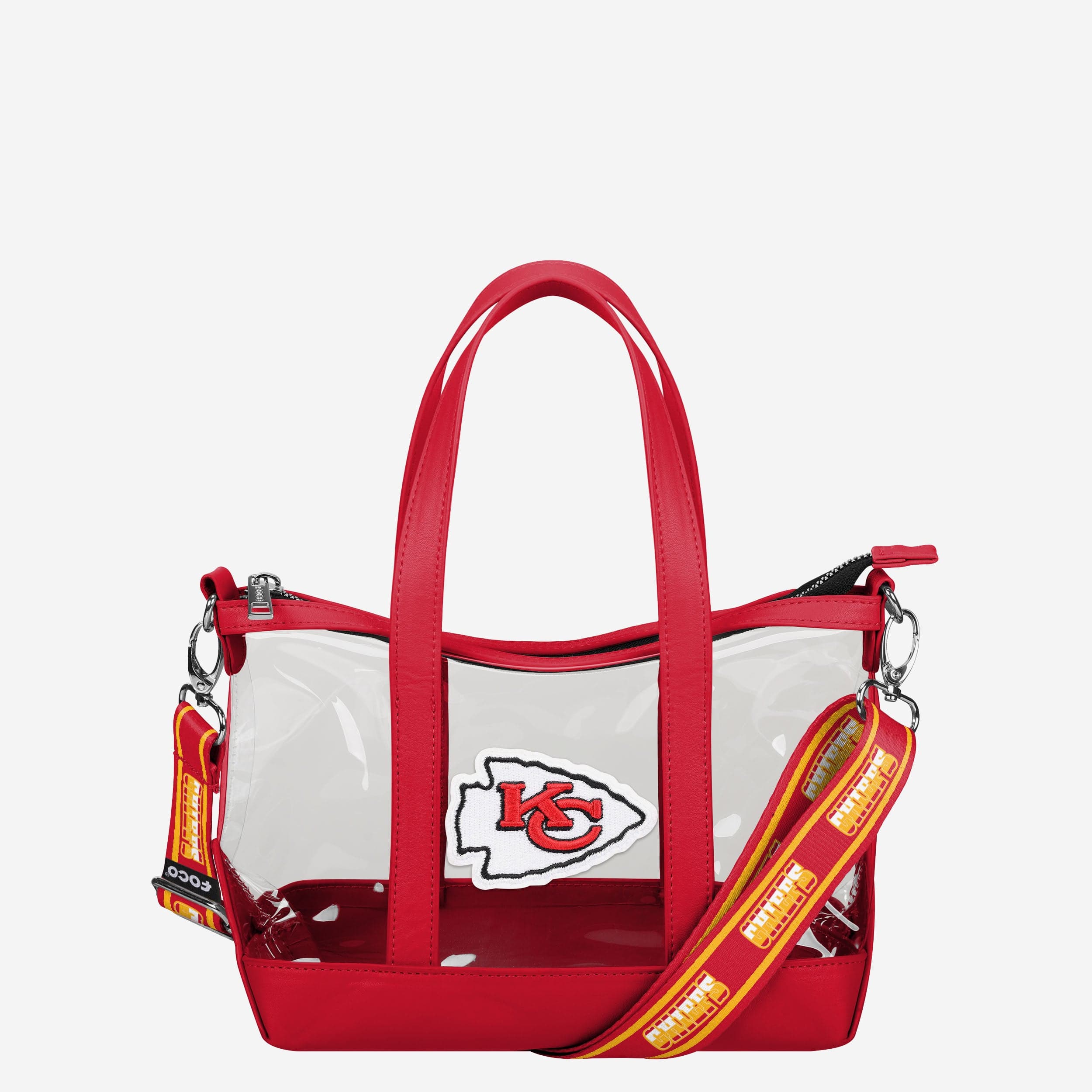 Kansas City Chiefs Mini sac fourre-tout transparent à bandoulière