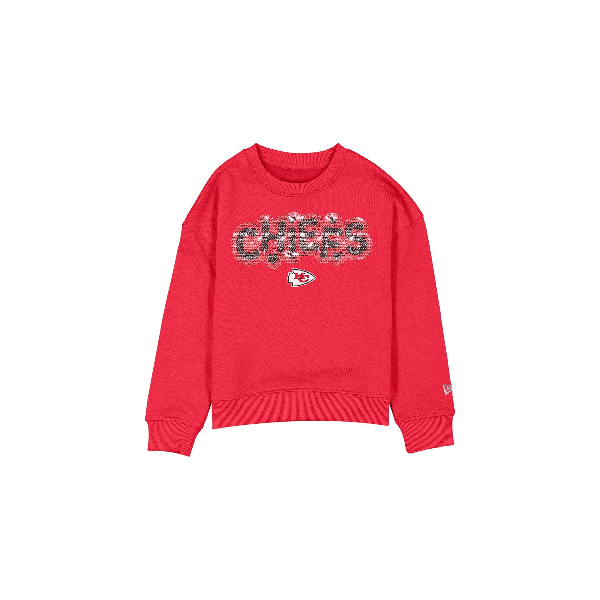 Kansas City Chiefs Col rond à paillettes pour filles