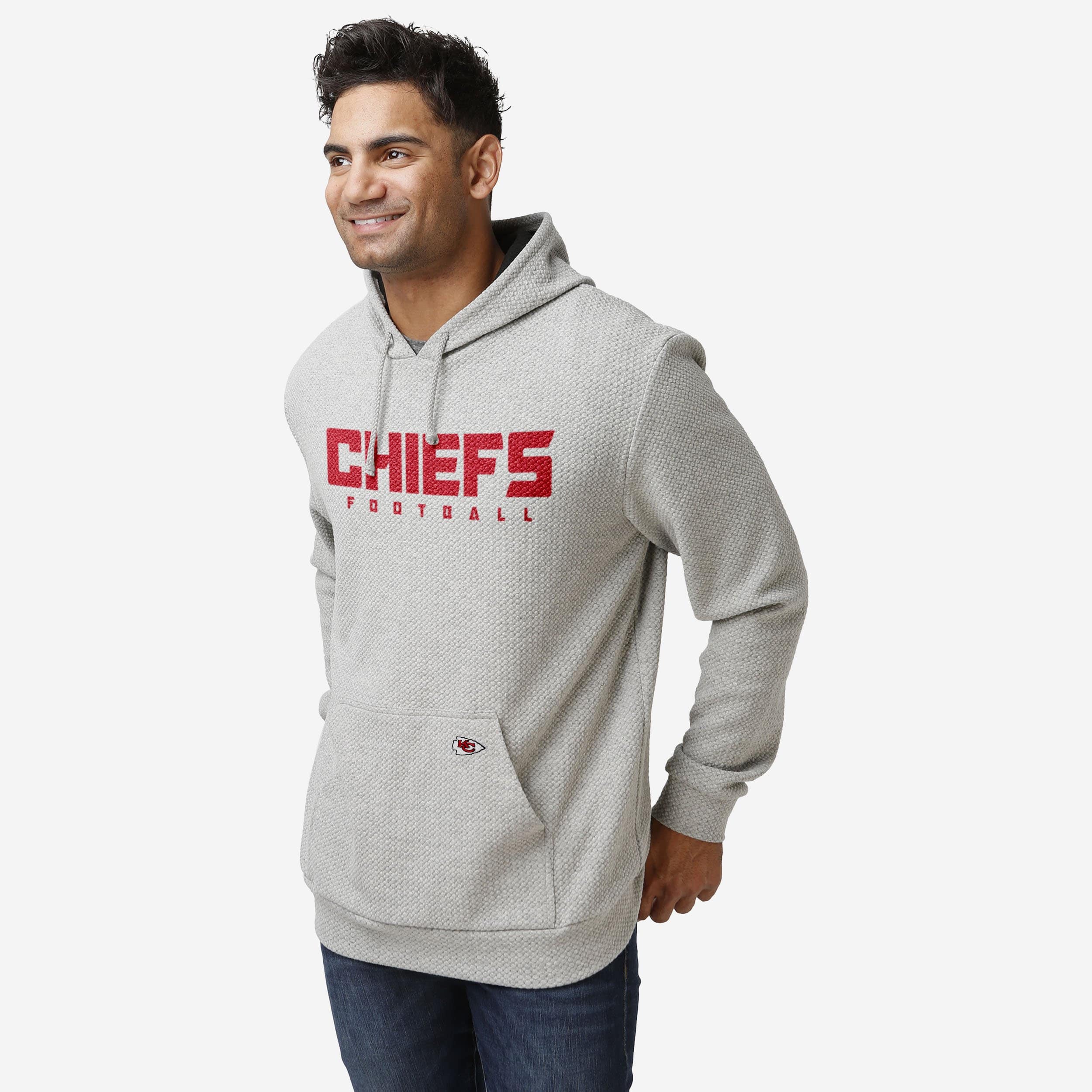 Kansas City Chiefs Sweat à capuche tissé gris