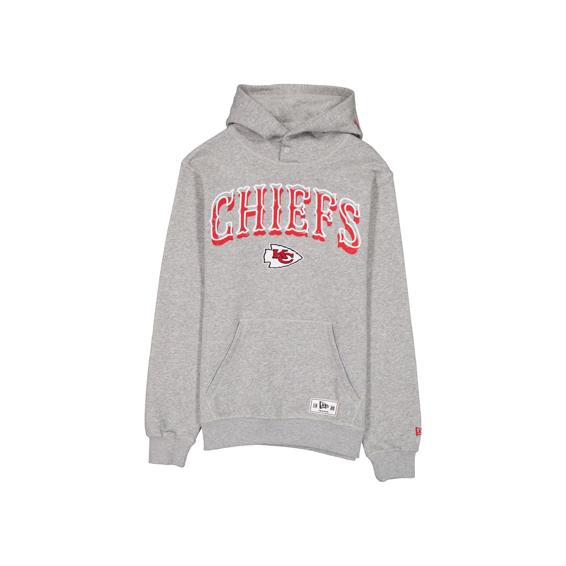 Kansas City Chiefs Sweat à capuche universitaire gris chiné