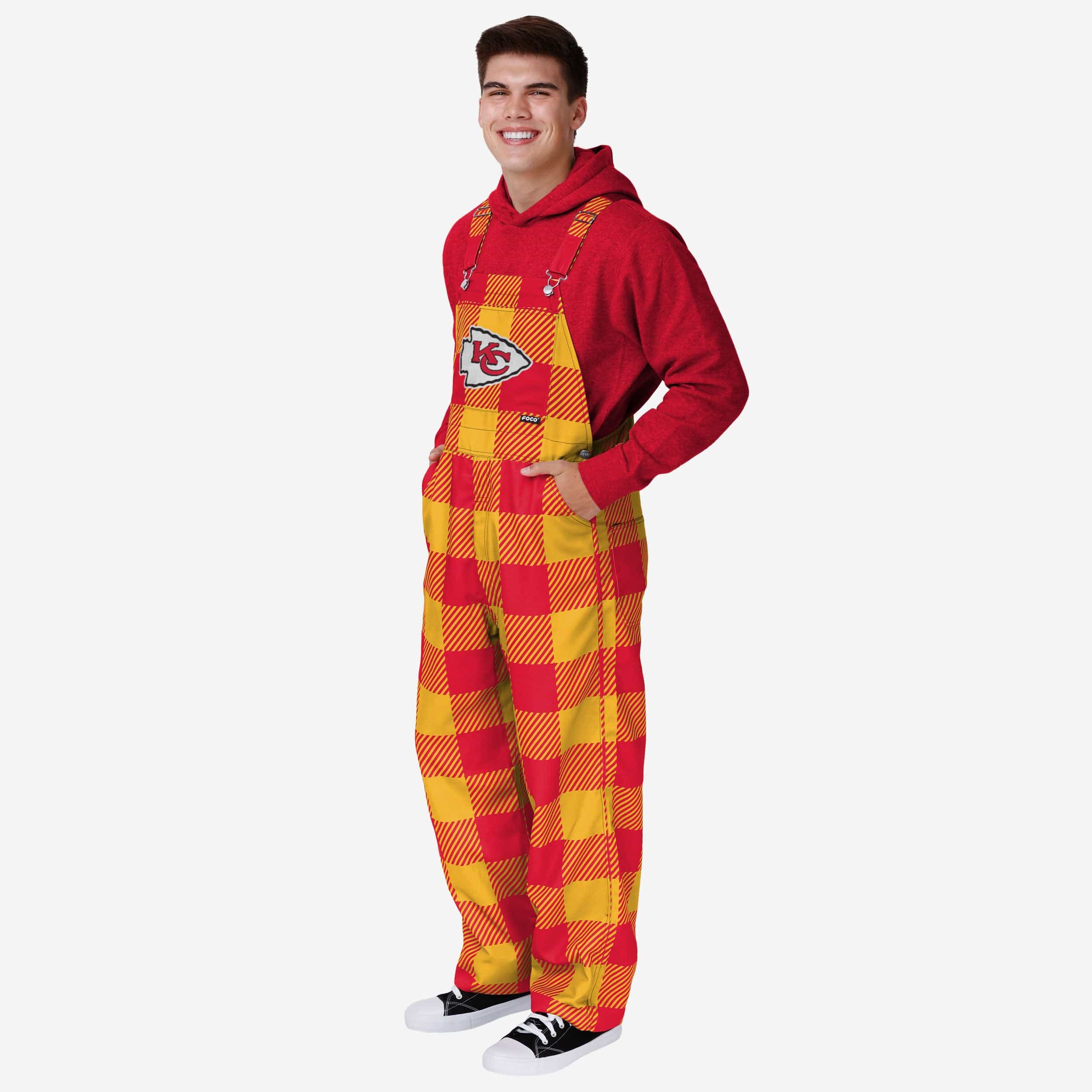 Kansas City Chiefs Salopette à carreaux pour hommes