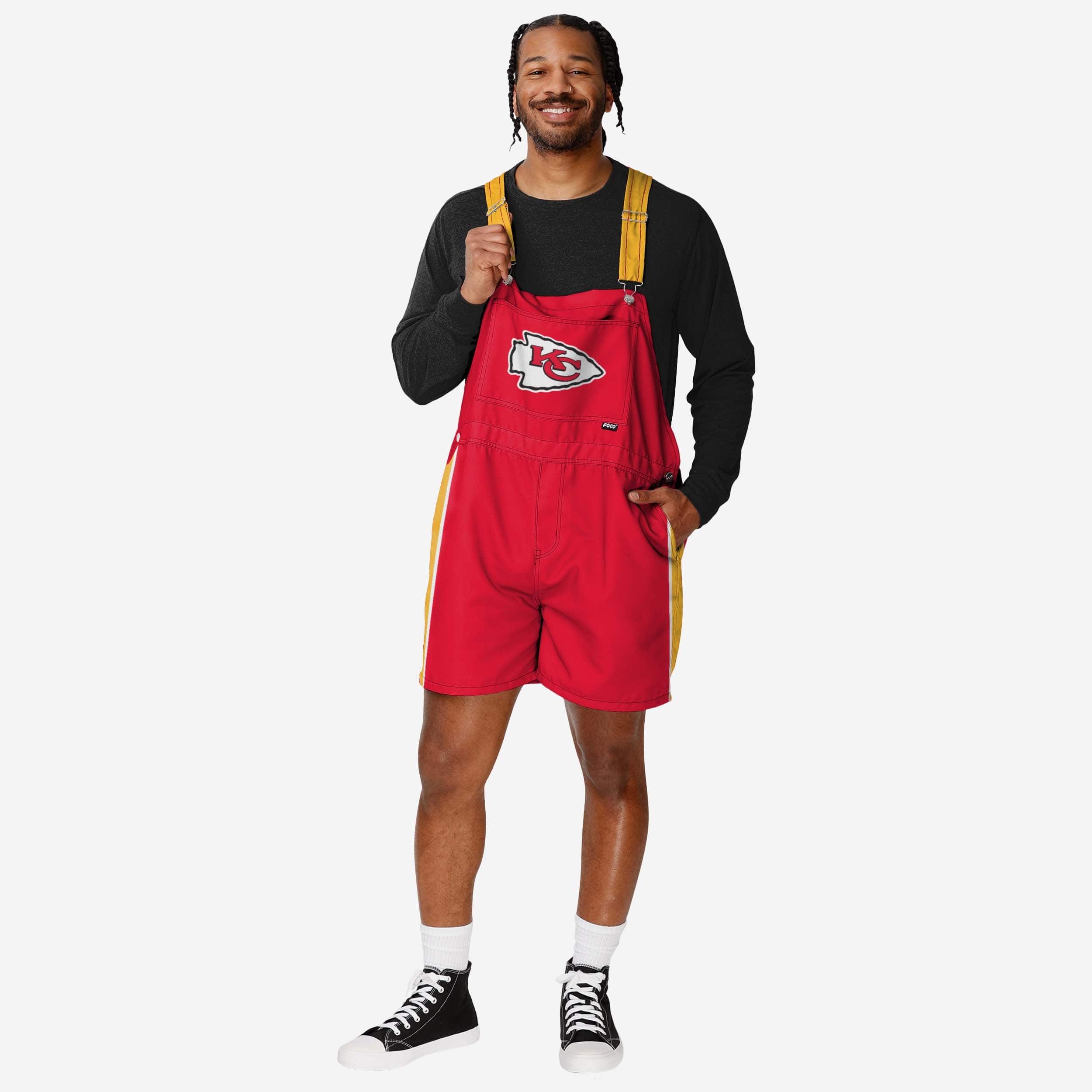 Kansas City Chiefs Cuissard à bretelles Team Stripe pour hommes