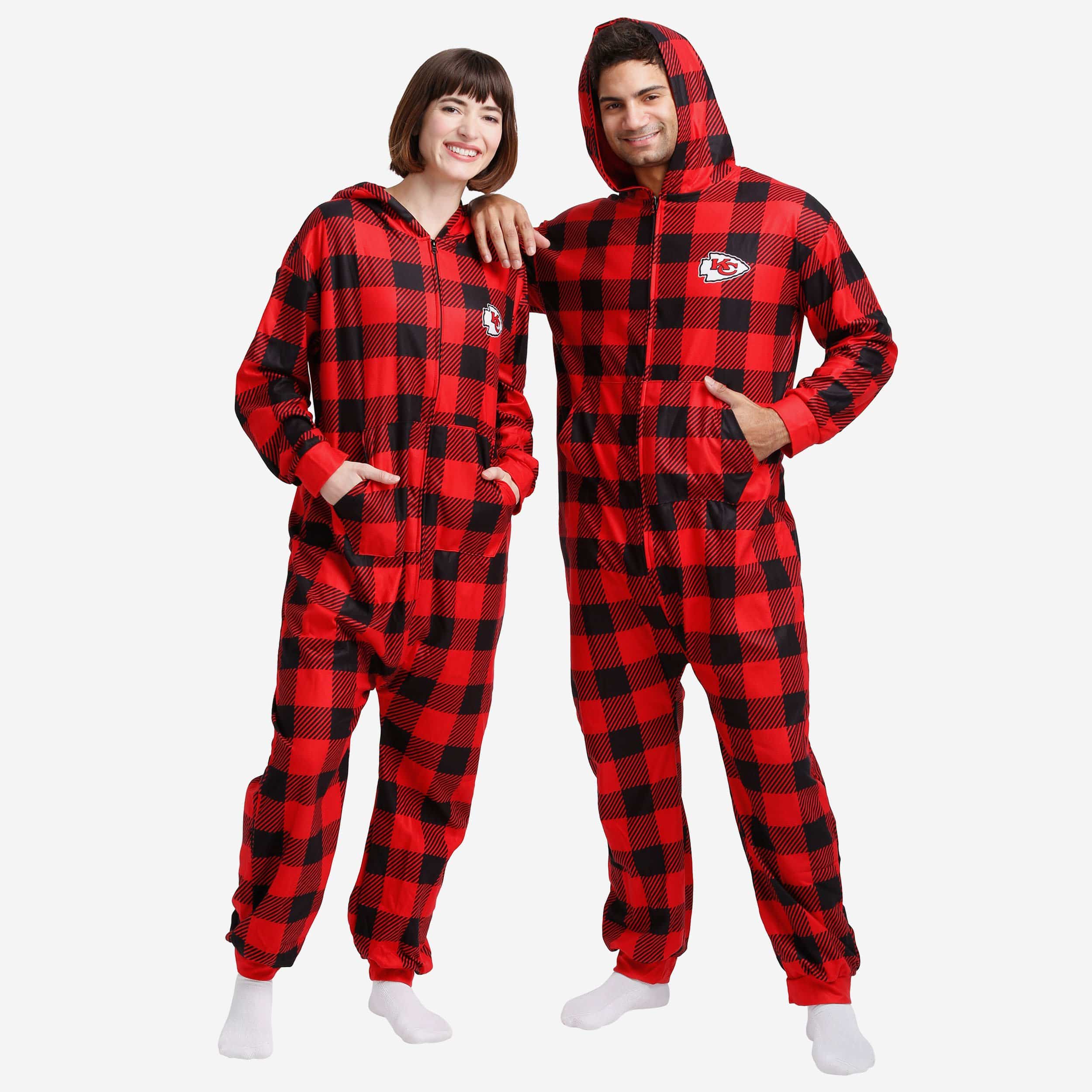 Pyjama une pièce à carreaux Kansas City Chiefs