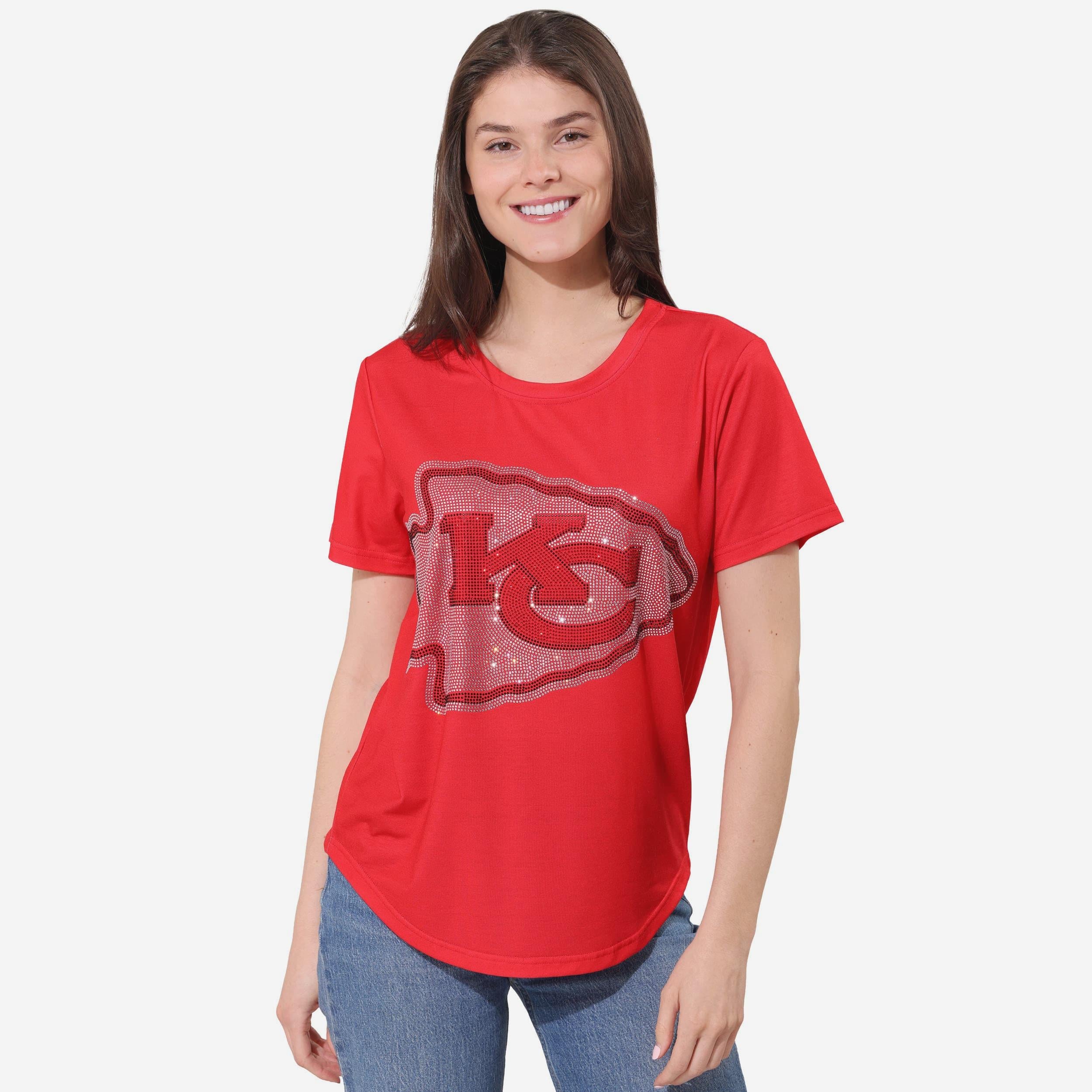 Kansas City Chiefs Haut tunique strass