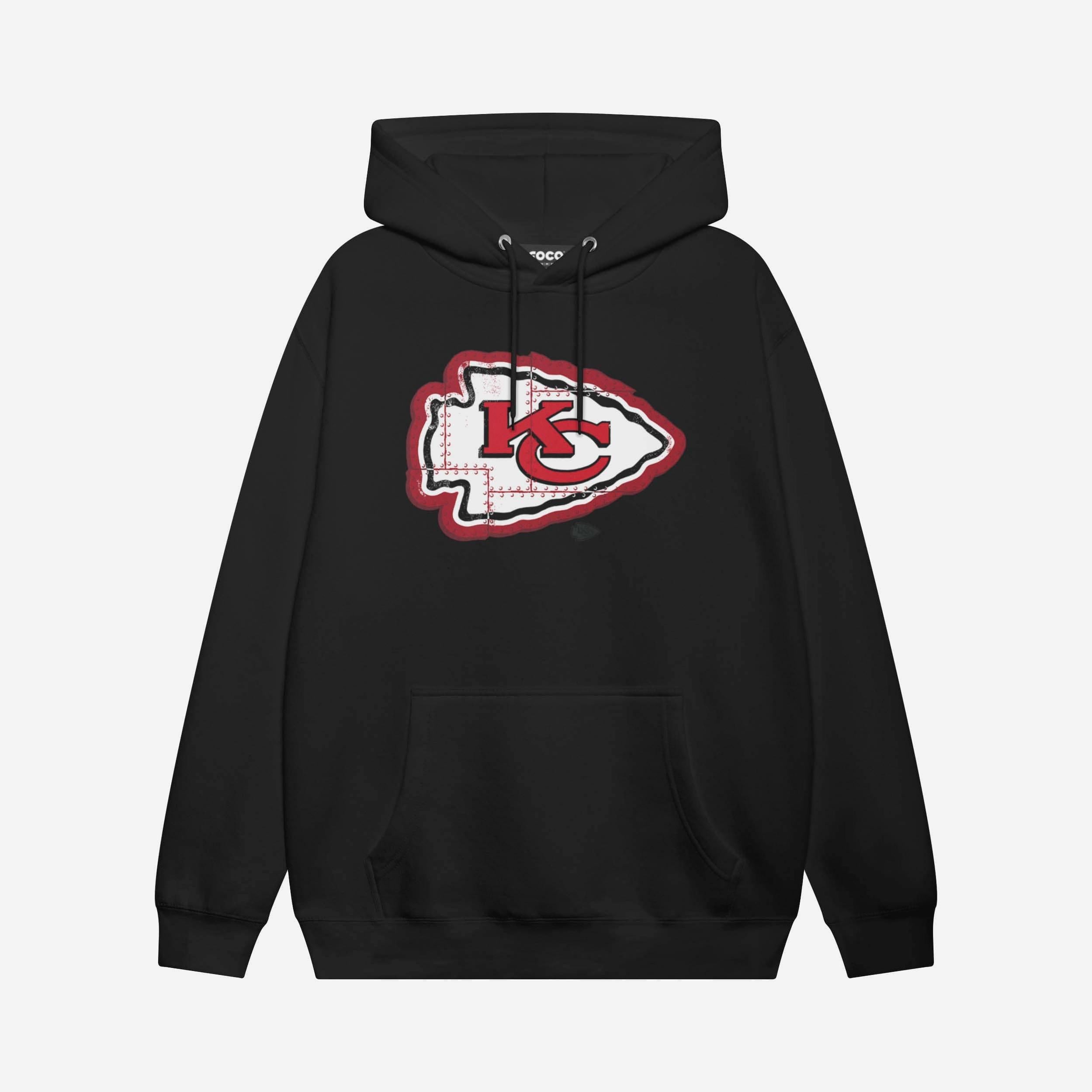 Kansas City Chiefs Sweat à capuche avec logo rivet
