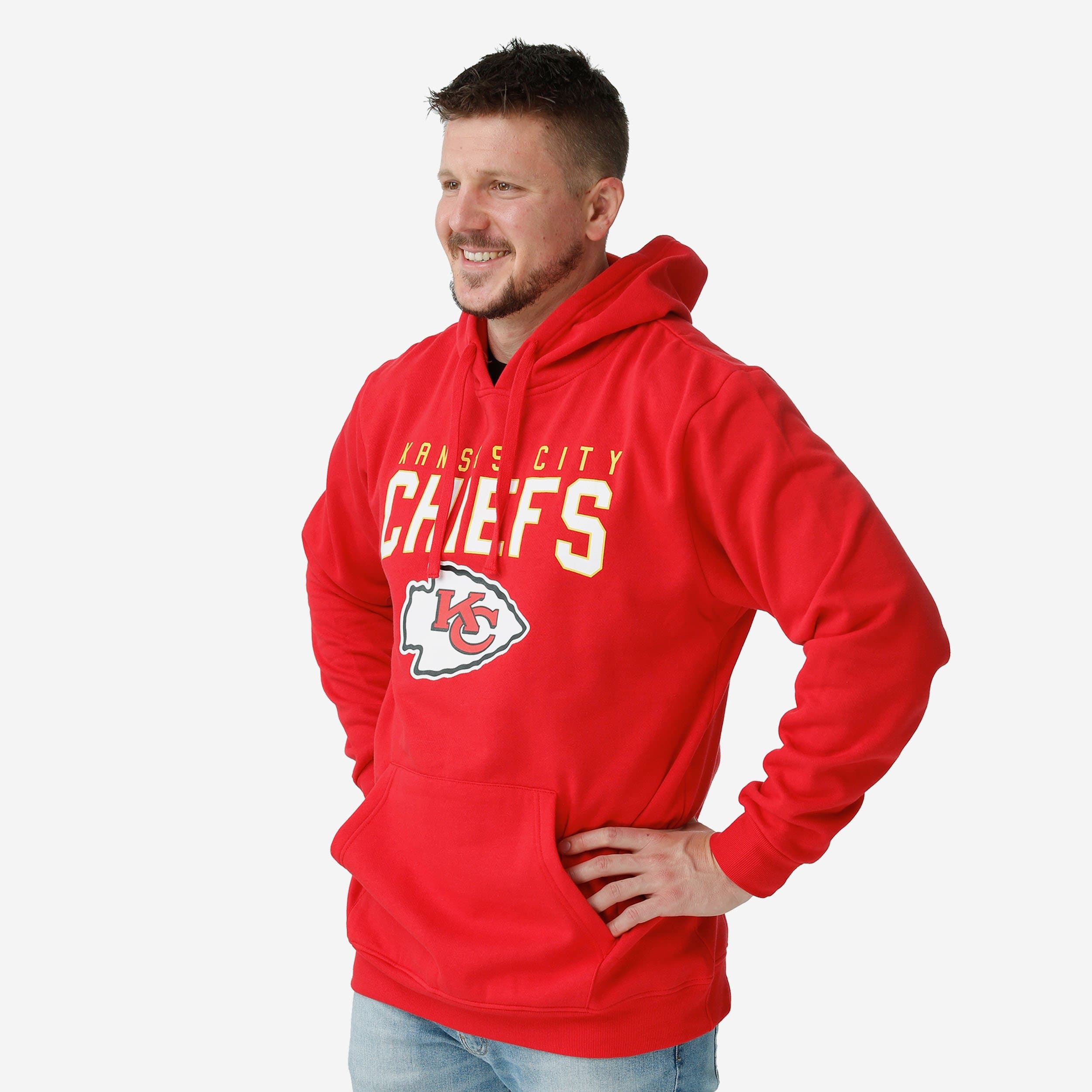 Sweat à capuche uni Kansas City Chiefs