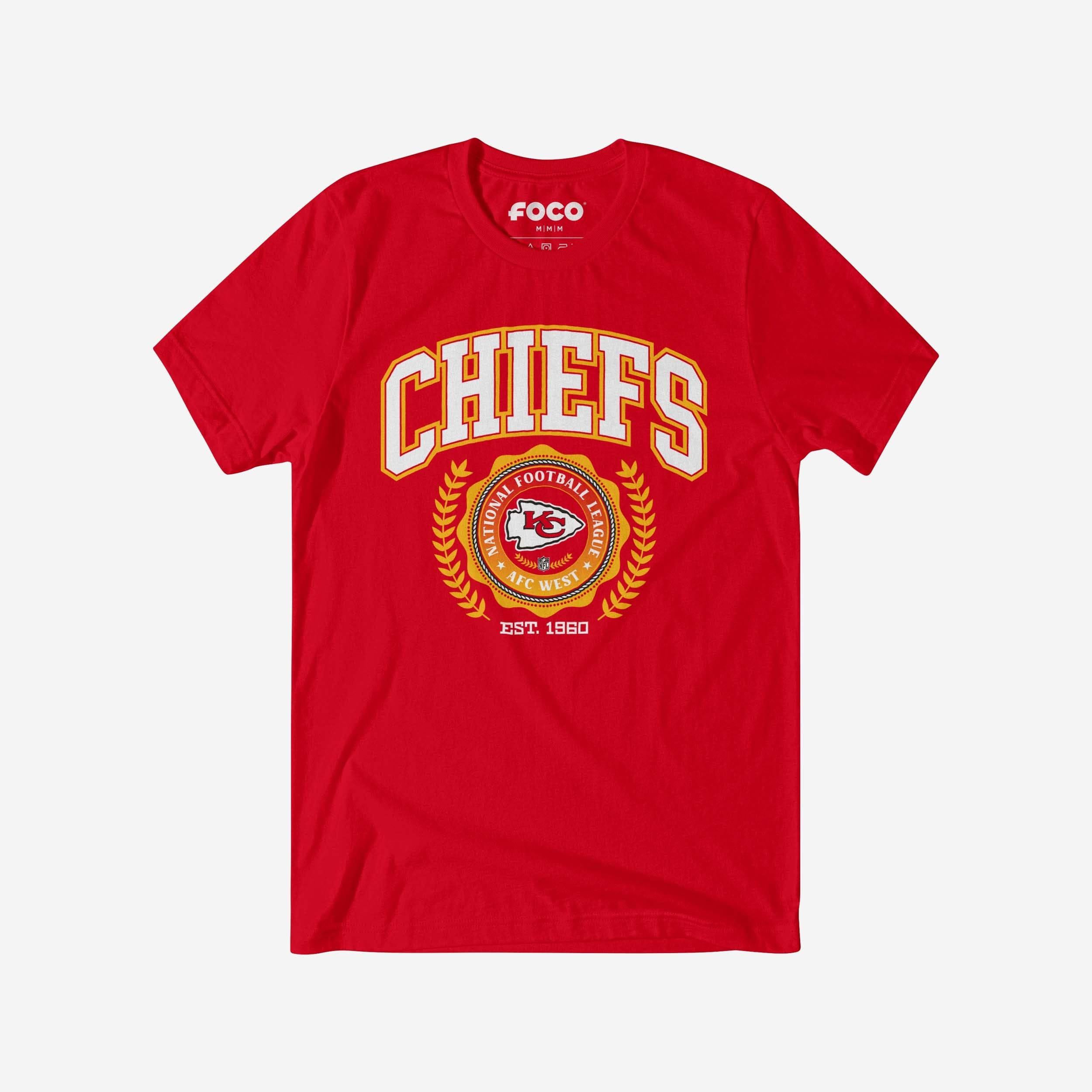 T-shirt à écusson de l'équipe Kansas City Chiefs