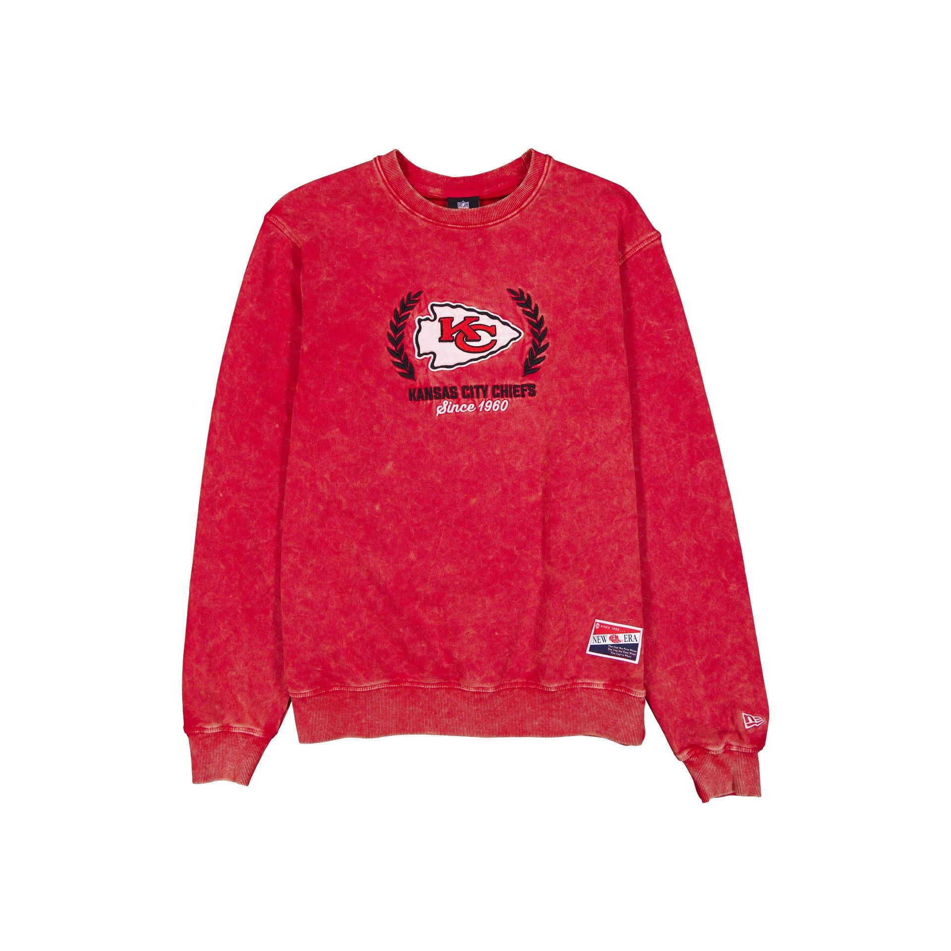 Kansas City Chiefs Col rond délavé Throwback