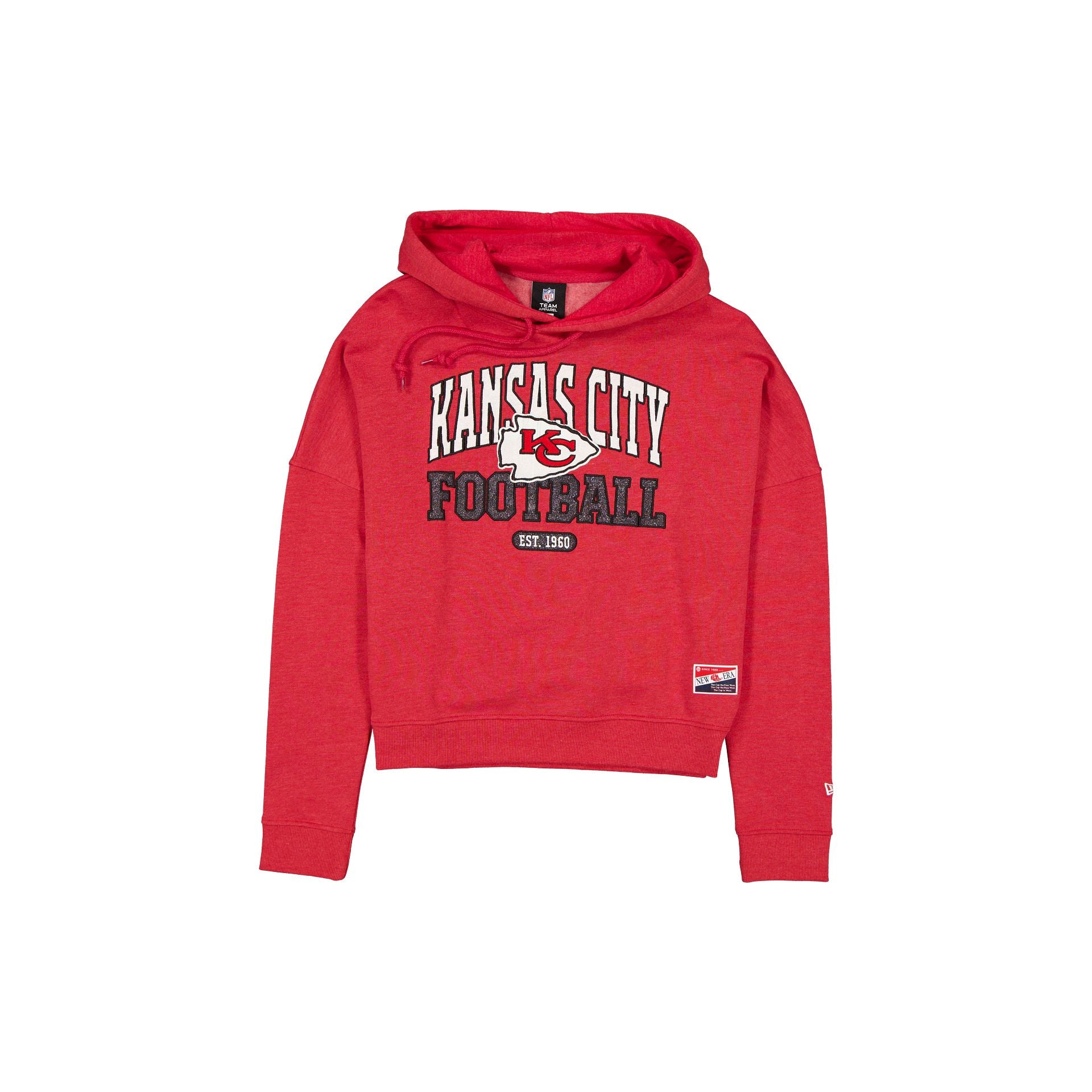 Kansas City Chiefs Throwback Sweat à capuche pailleté pour femme