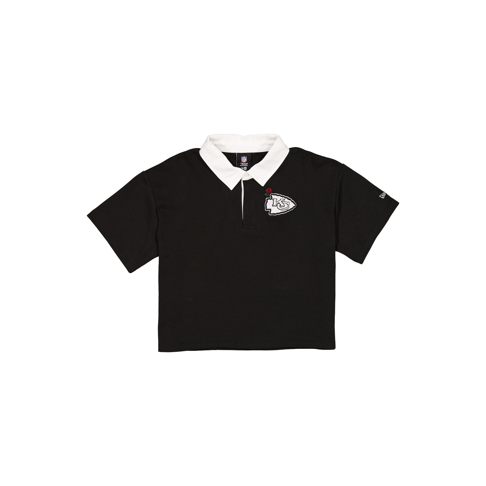 Kansas City Chiefs Polo noir court pour femme