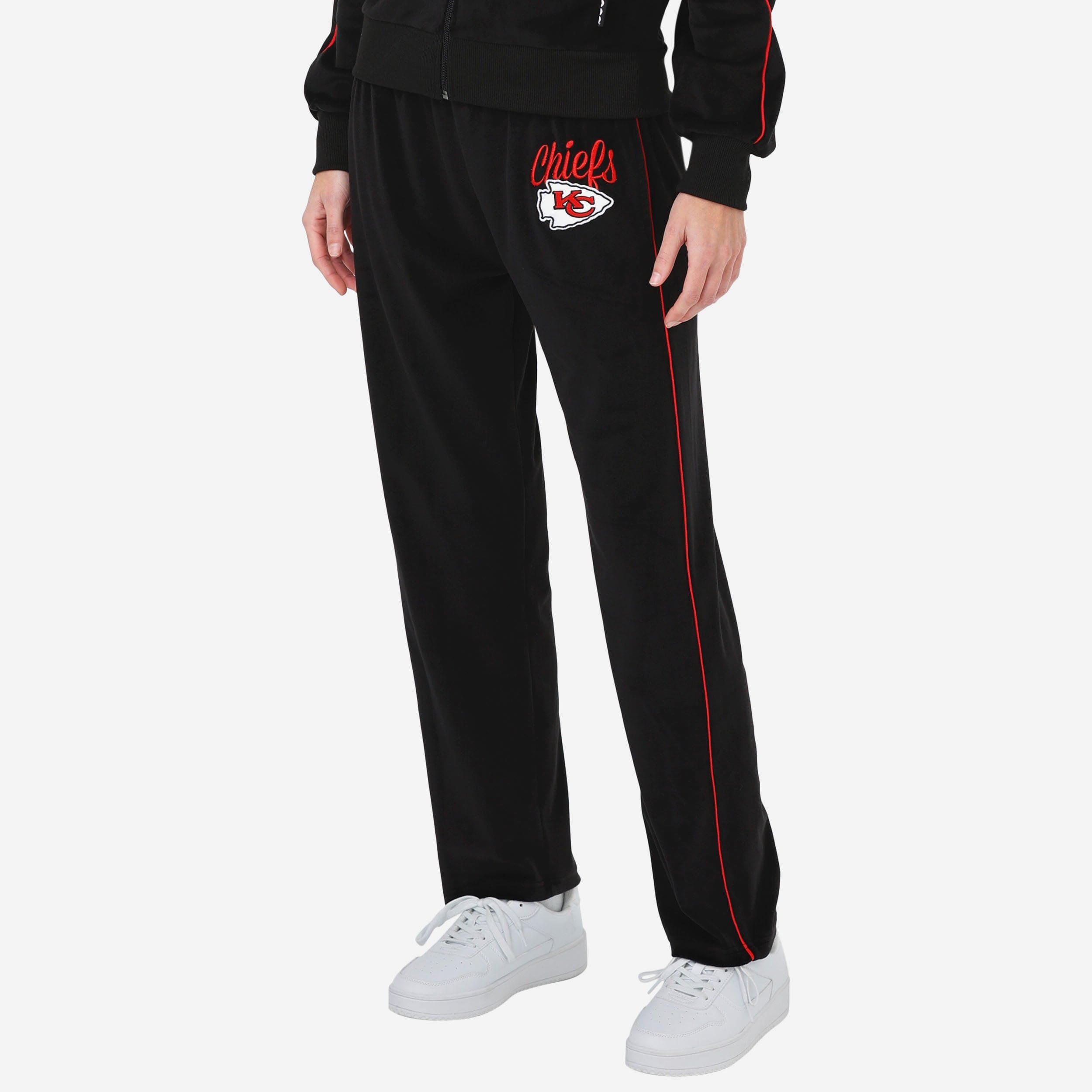 Kansas City Chiefs Pantalon en velours noir pour femme