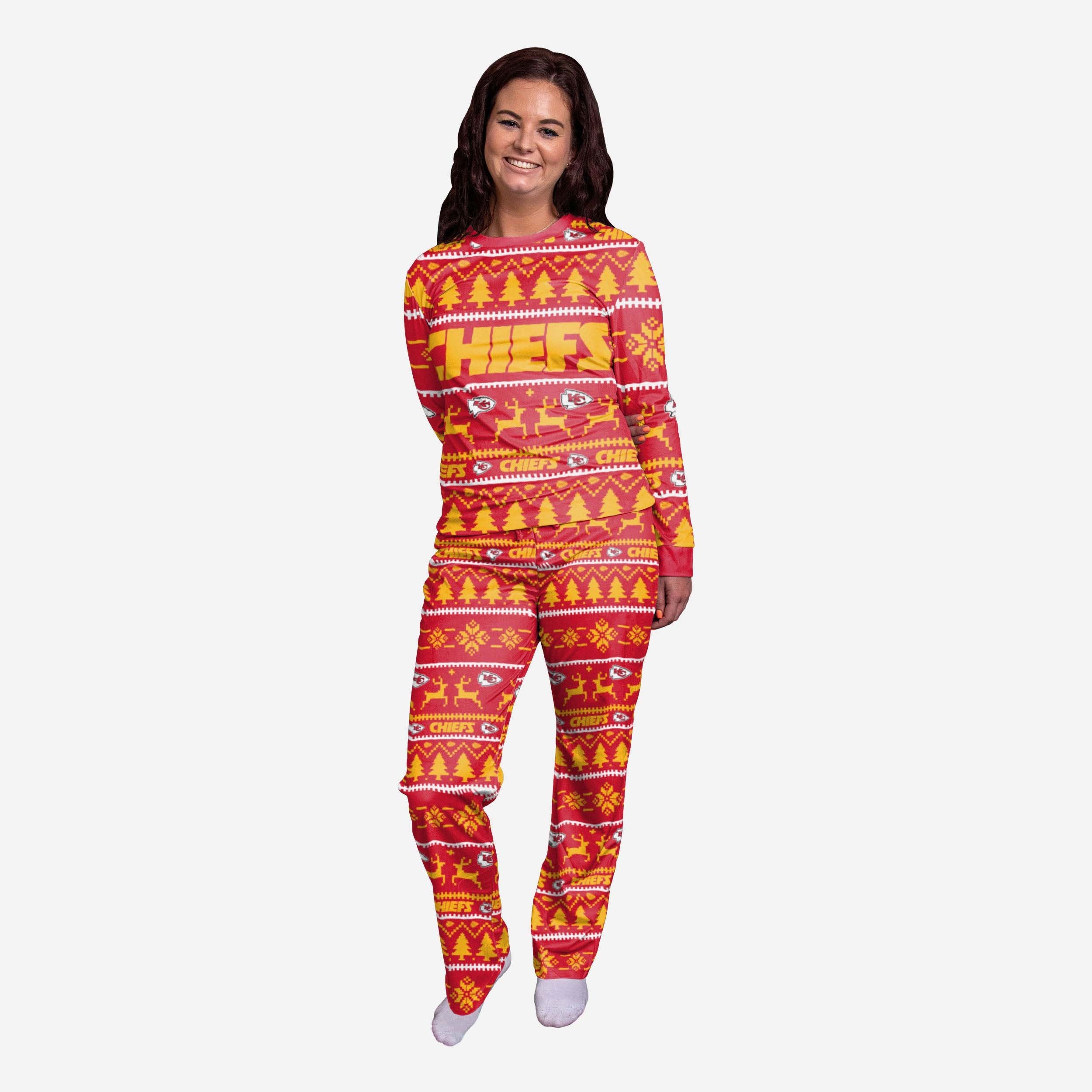 Kansas City Chiefs Pyjama de vacances en famille pour femme