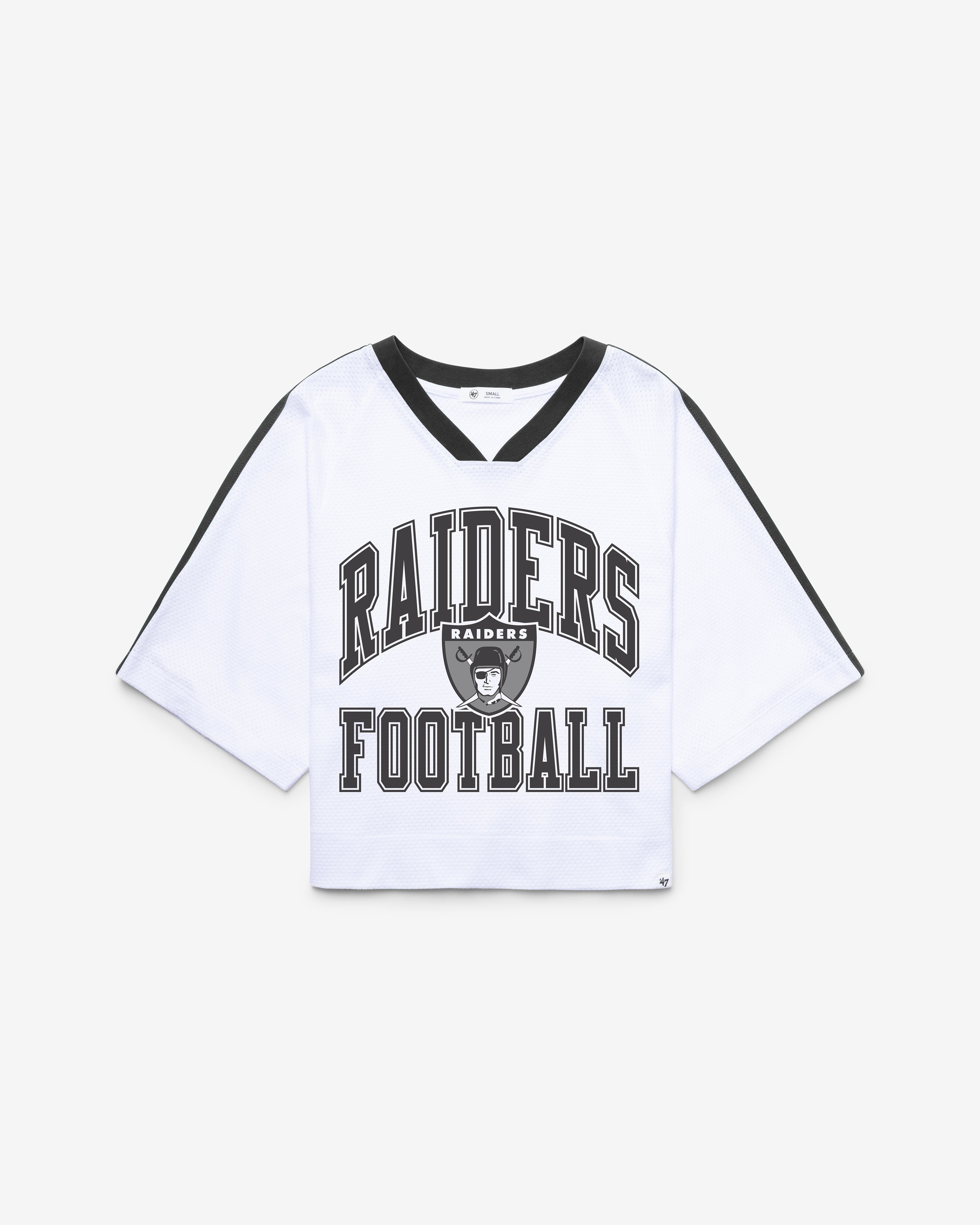Las Vegas Raiders HISTORIQUE BIG OVERARCH '47 FEMME DROP NEEDLE RAGLAN JERSEY