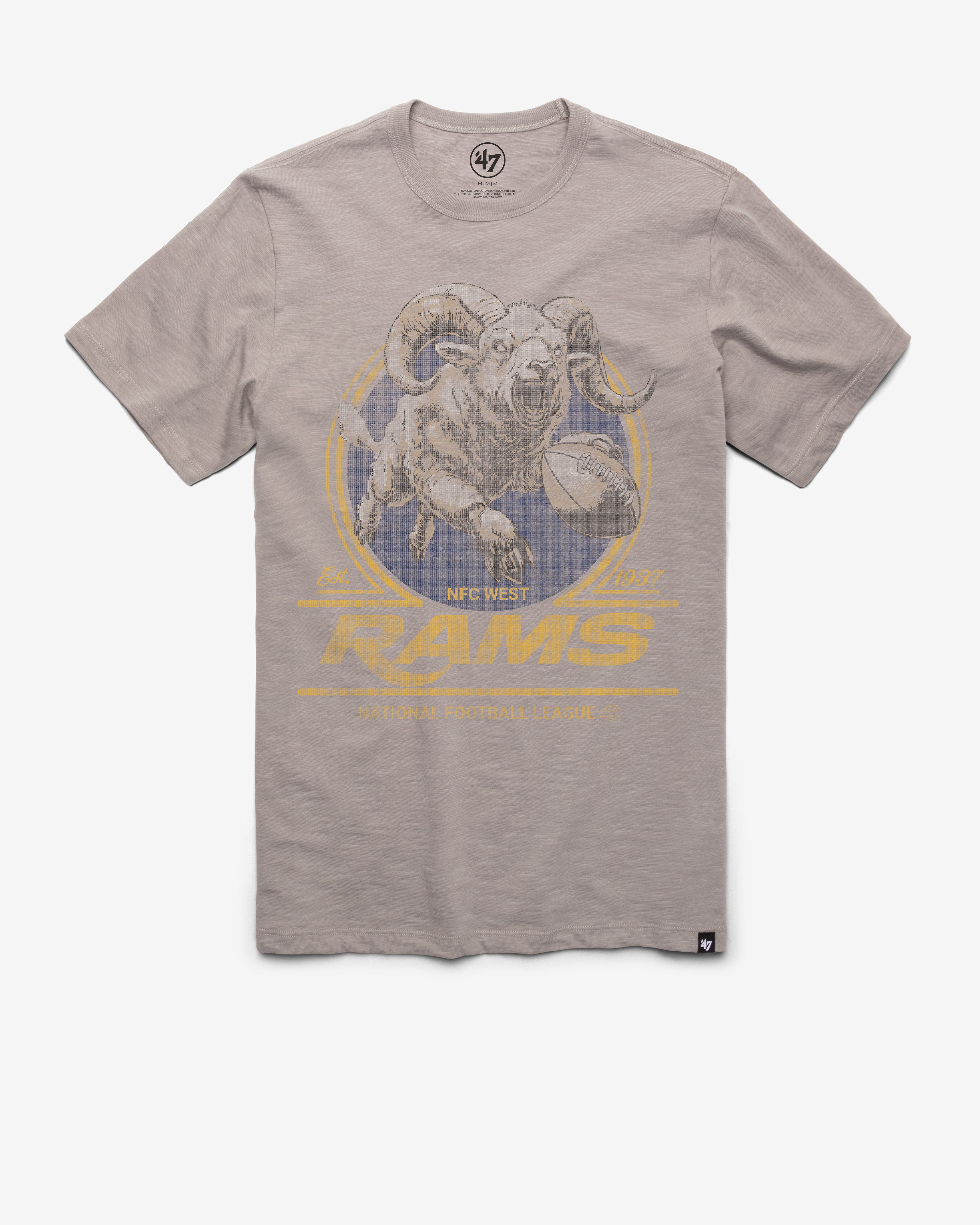 Los Angeles Rams EMBLÈME HISTORIQUE MARQUE '47 SCRUM TEE