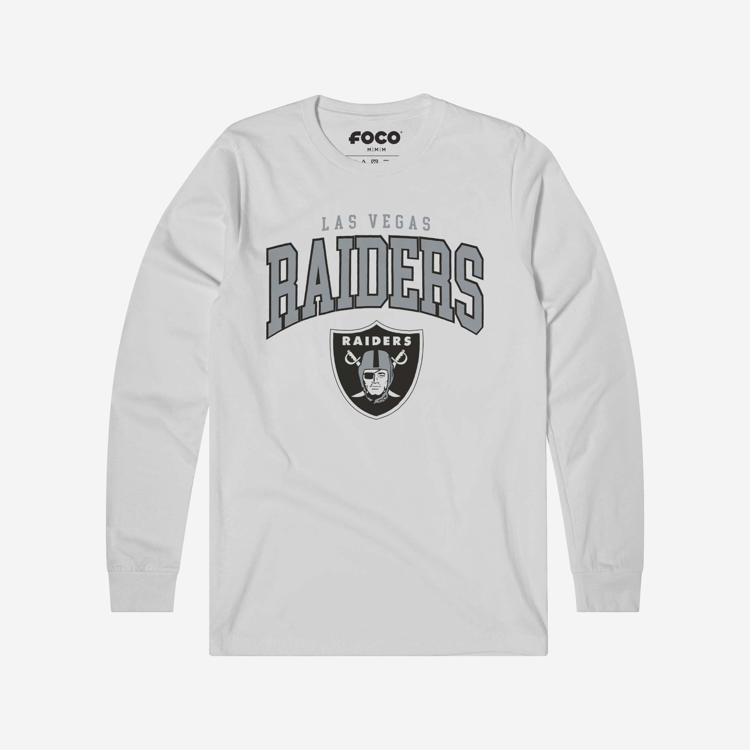 Las Vegas Raiders T-shirt à manches longues avec logo classique