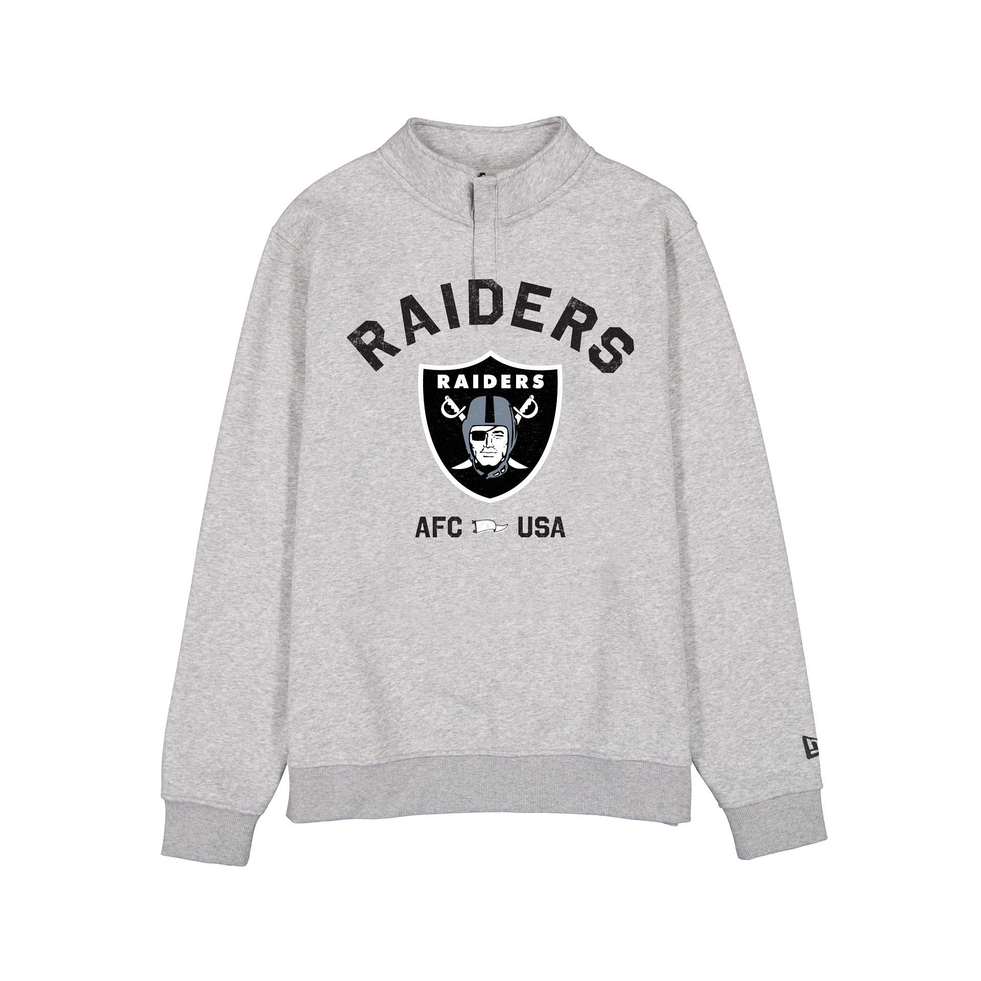 Las Vegas Raiders Quart Zip Gris Chiné