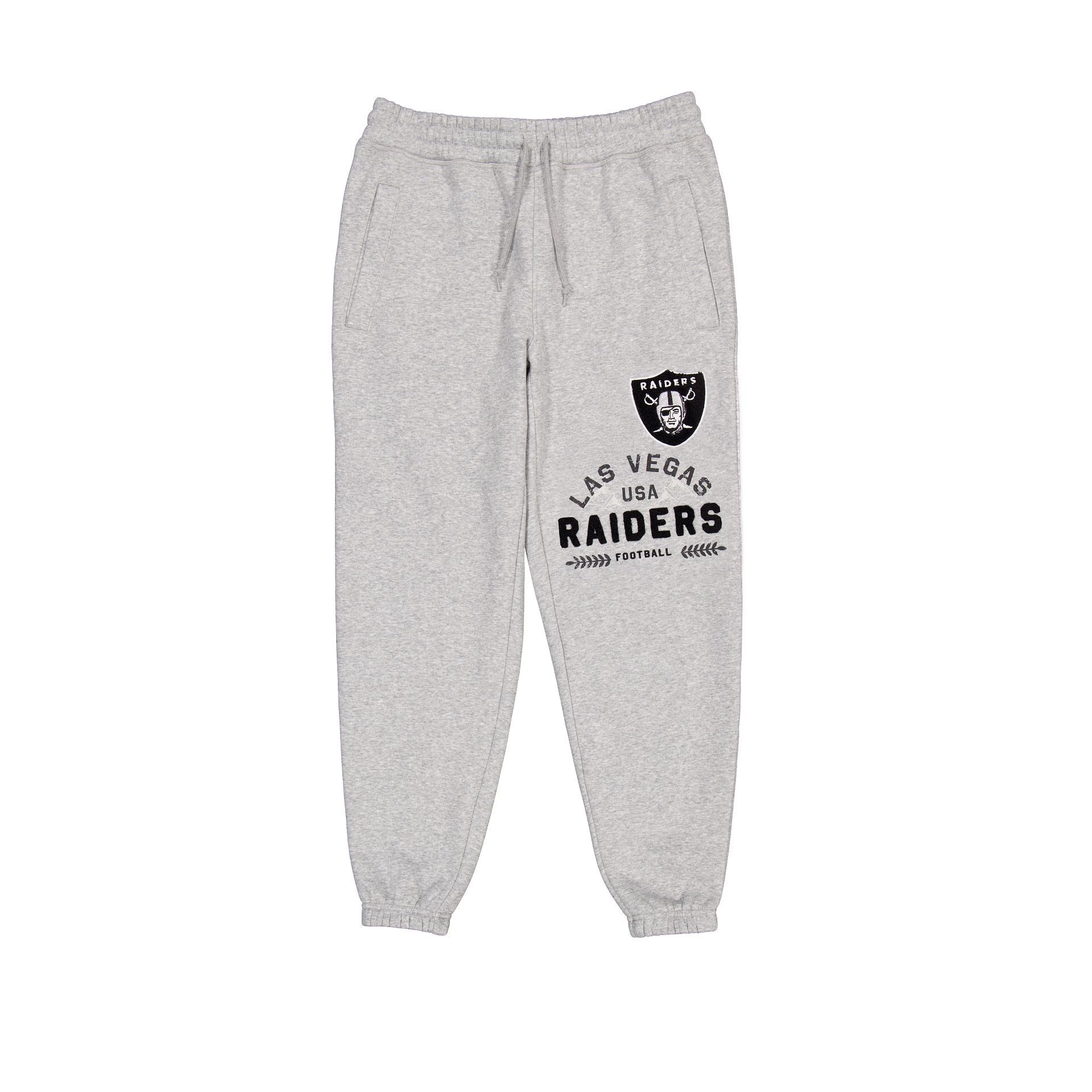 Las Vegas Raiders Pantalon de survêtement universitaire gris chiné