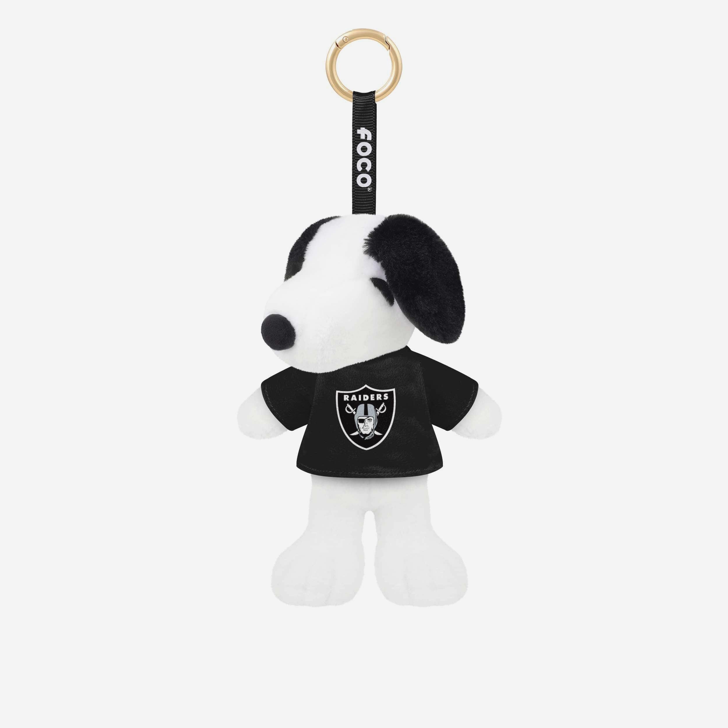 Las Vegas Raiders Porte-clés en peluche Snoopy Peanuts avec breloque pour sac