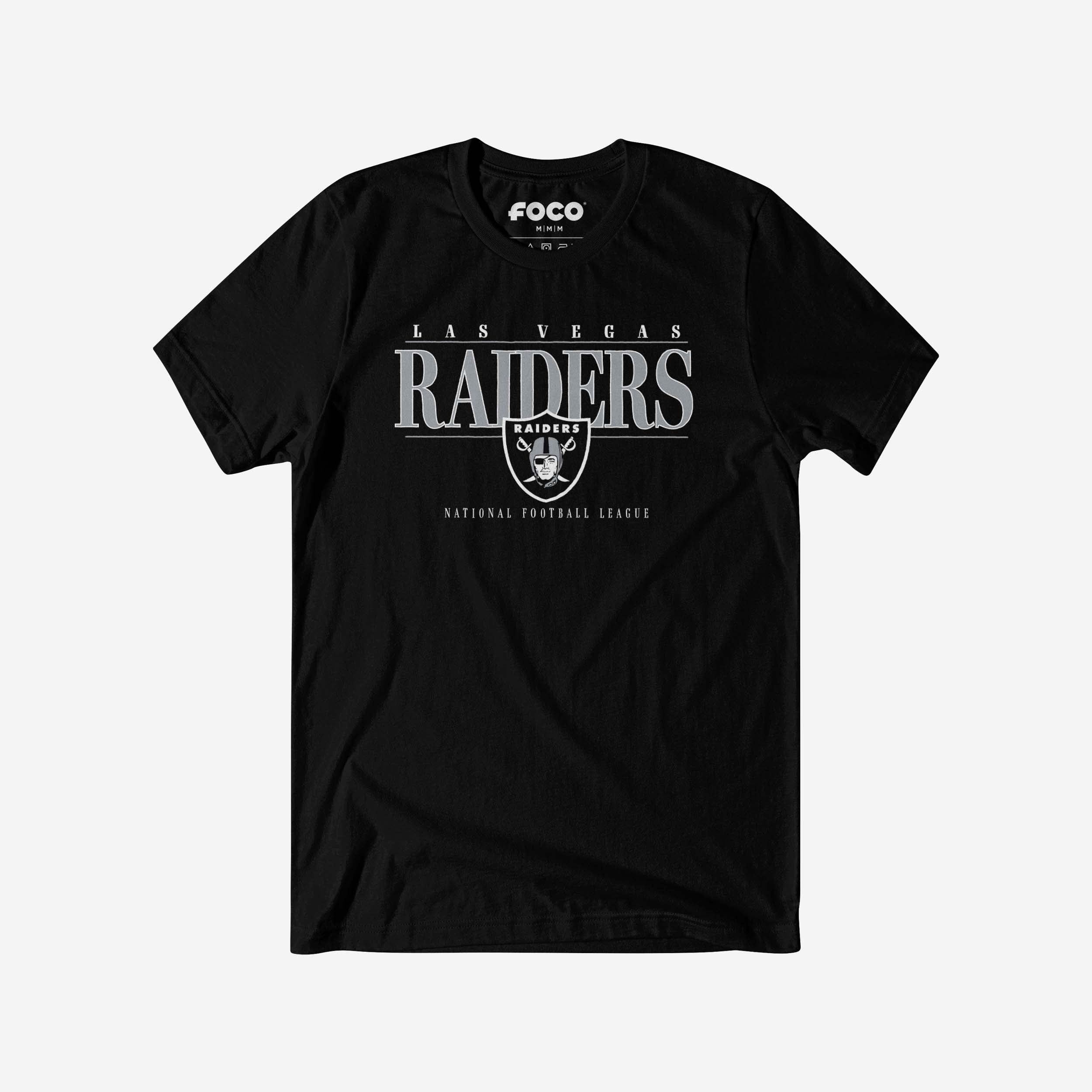 T-shirt à barre signature Las Vegas Raiders
