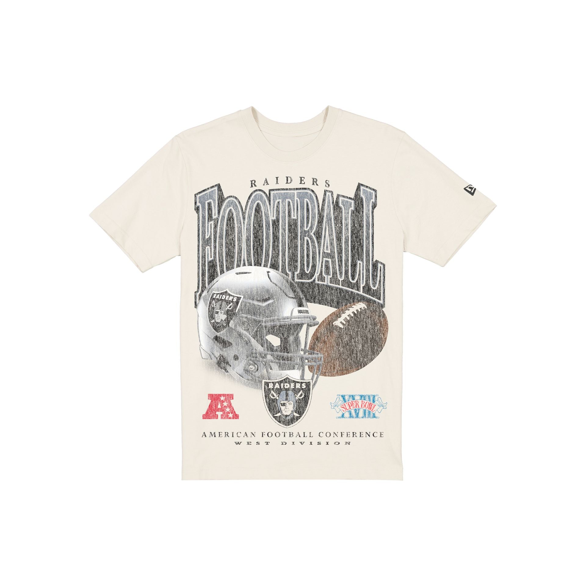 Las Vegas Raiders T-shirt chromé à imprimé vieilli Sport Classics